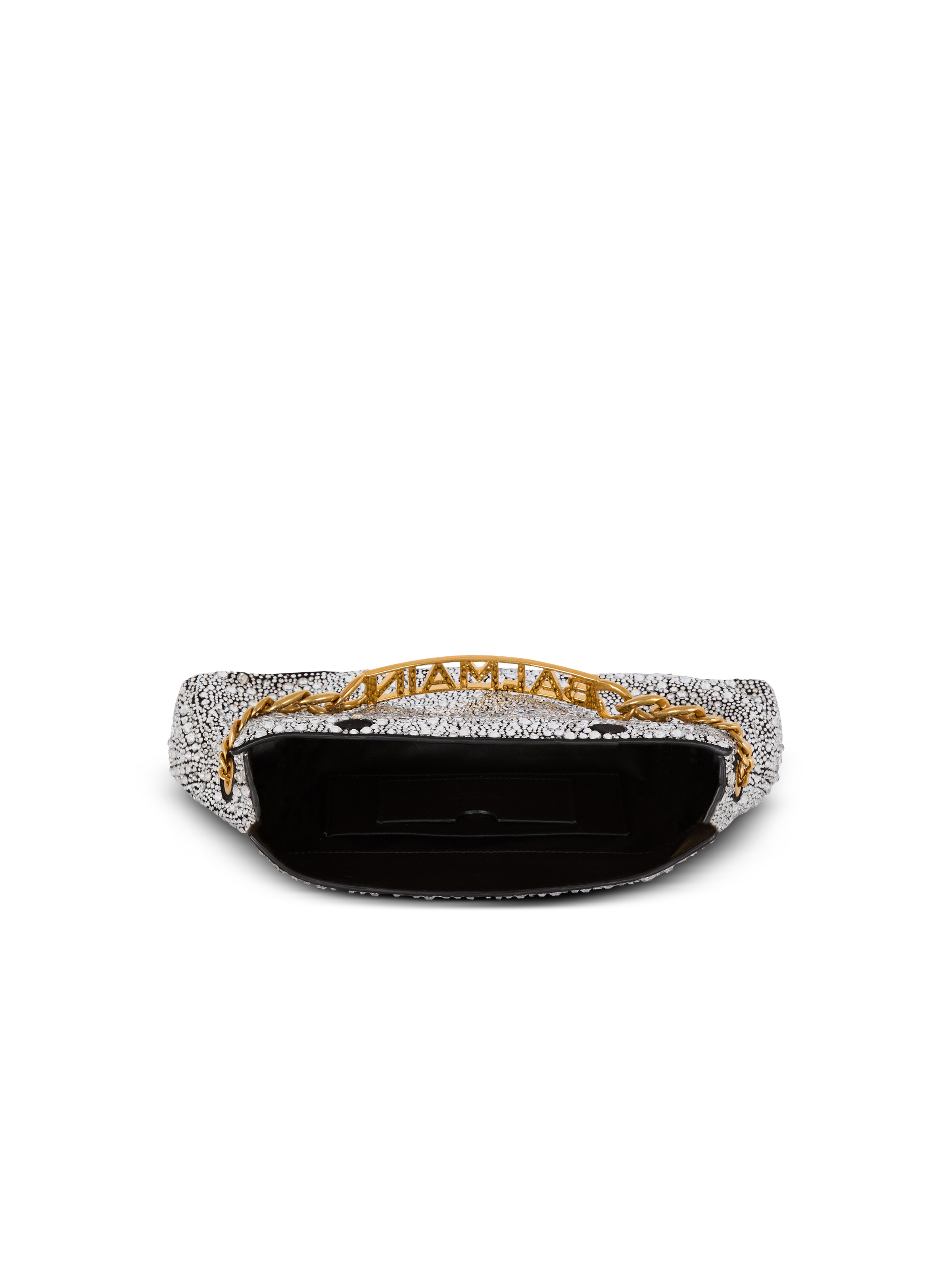 1945 Soft suede and rhinestone clutch - 6
