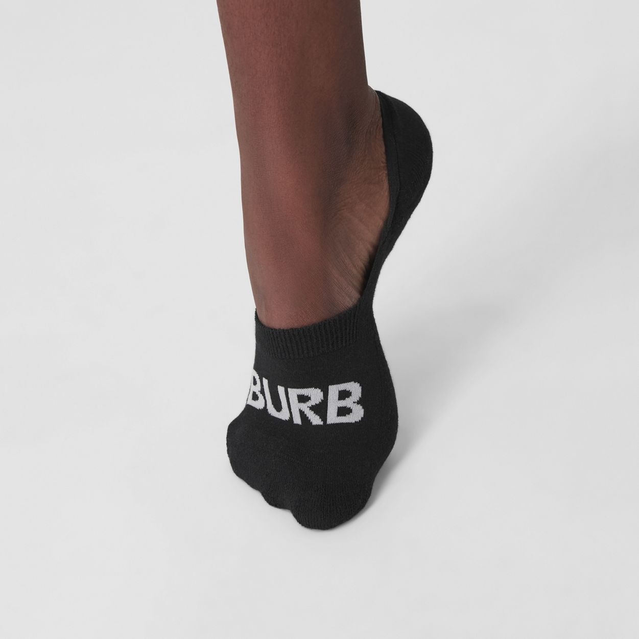 Logo Intarsia Cotton Blend Sneaker Socks - 4