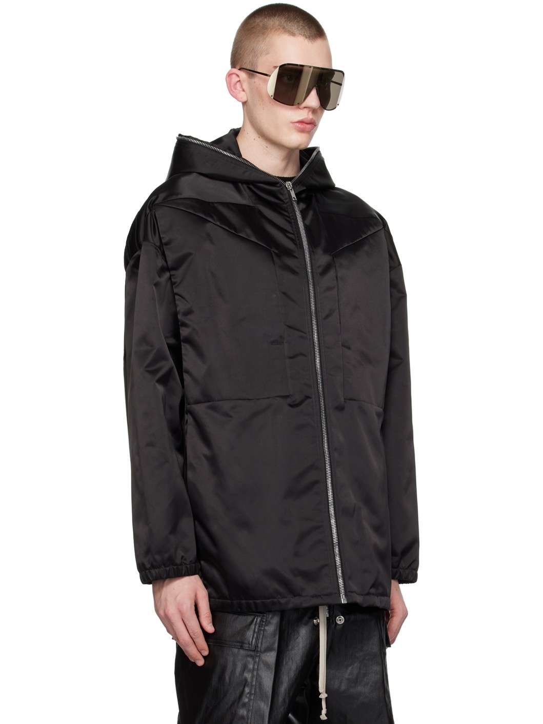 Black Hooded Jacket - 2