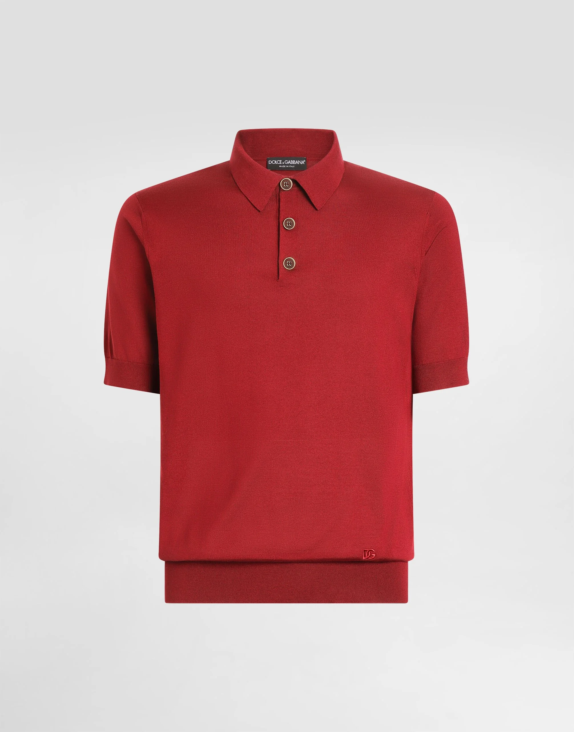 Polo shirt in smooth silk - 1