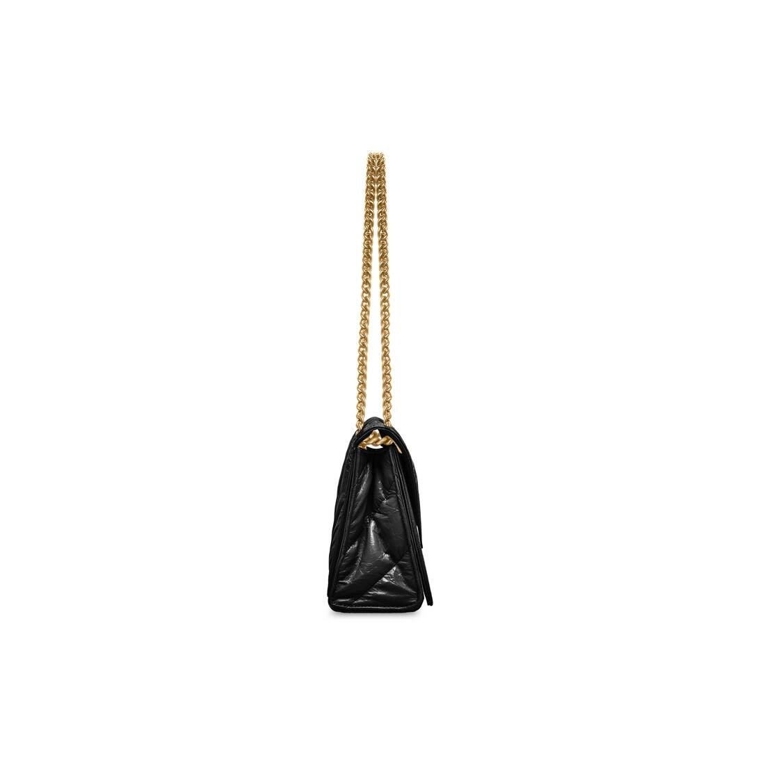 Women's Crush Small Chain Bag Quilted  in Black - 5