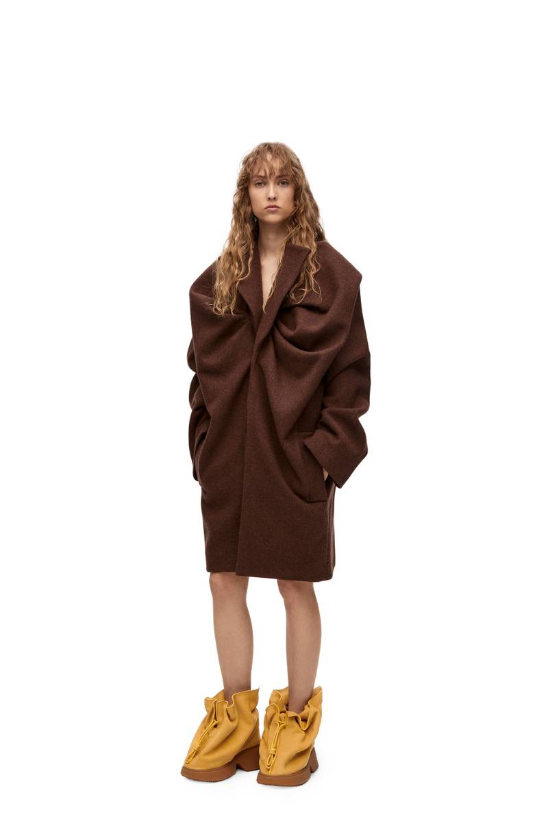 Loewe Draped coat in wool outlook