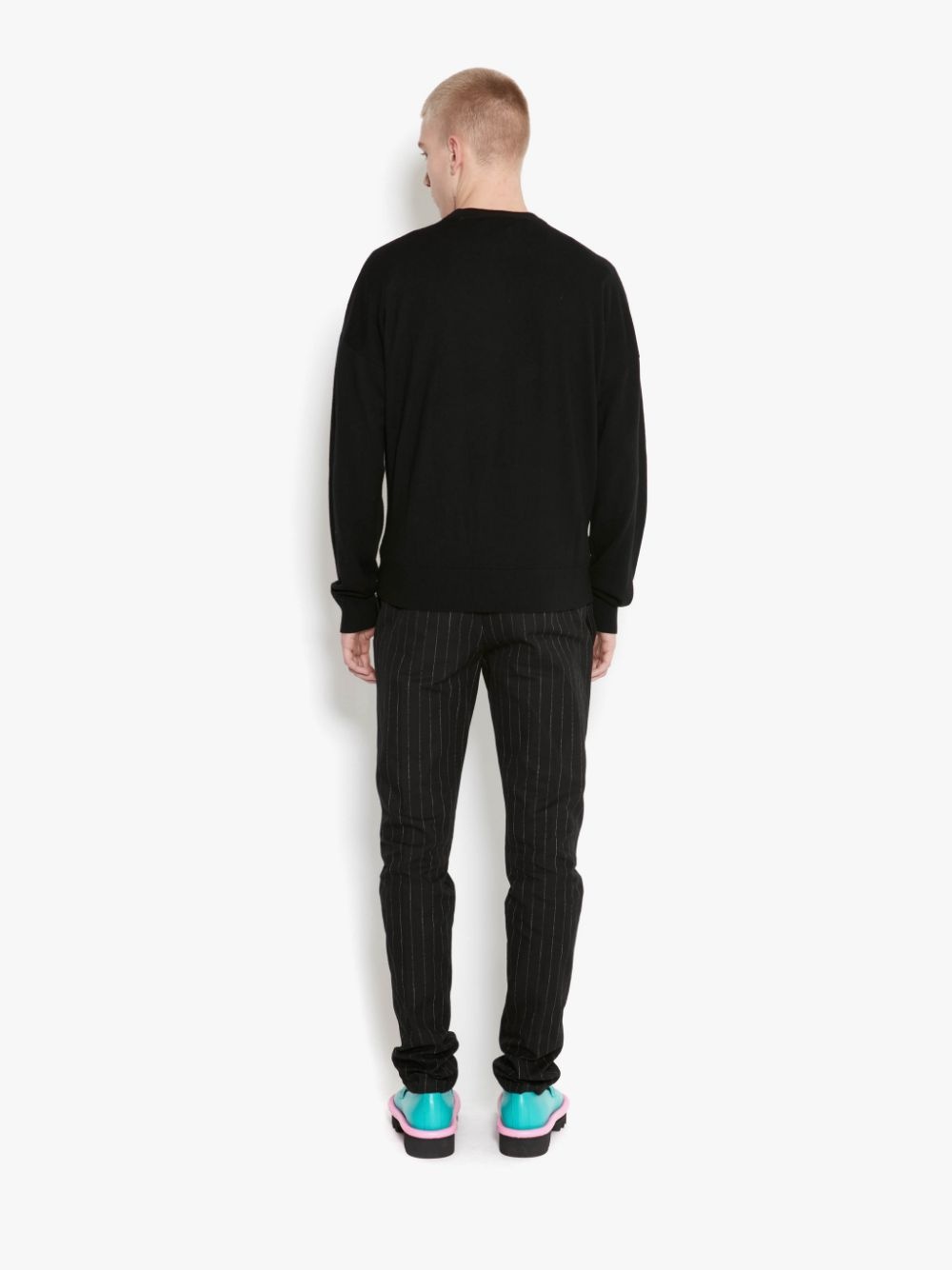 Slime logo-intarsia jumper - 4
