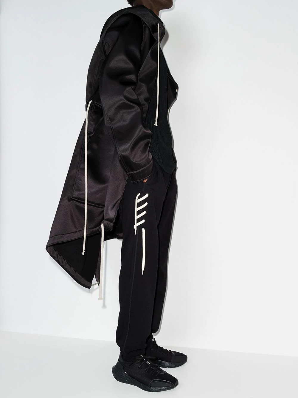 lace-up detail track pants - 5