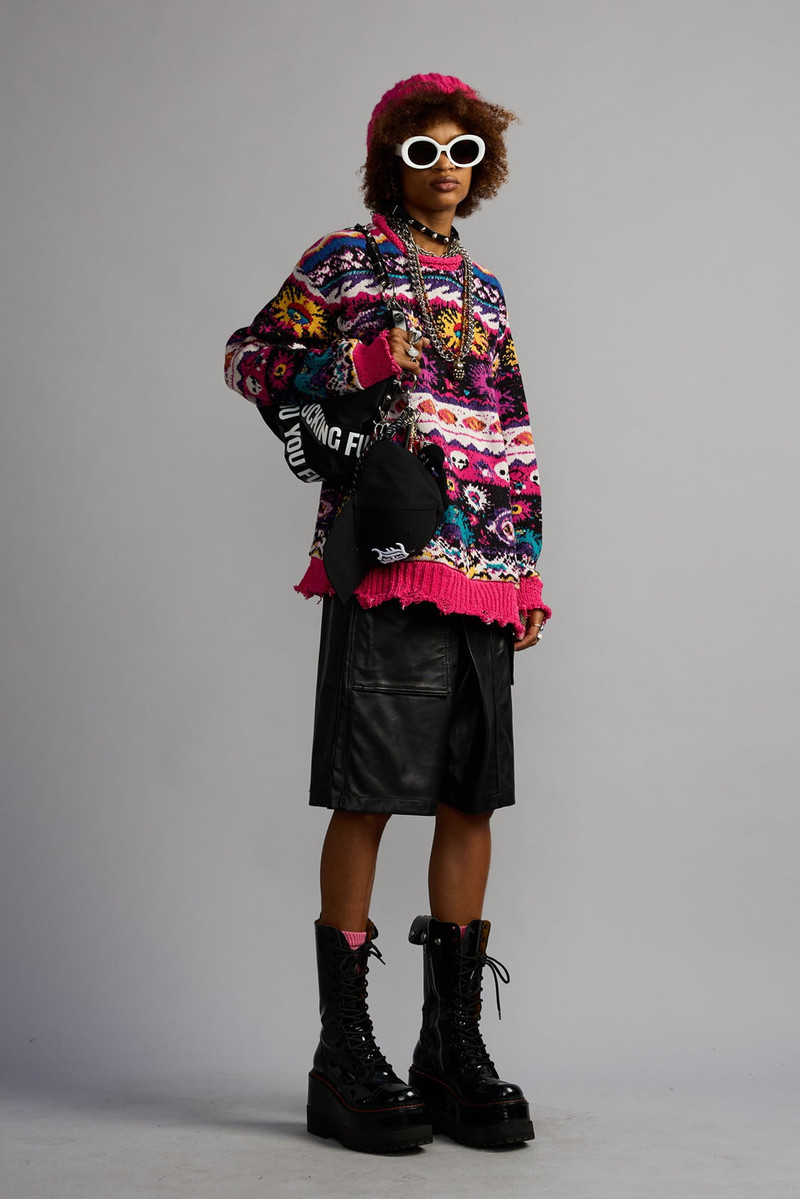 R13 JACQUARD BOYFRIEND SWEATER outlook