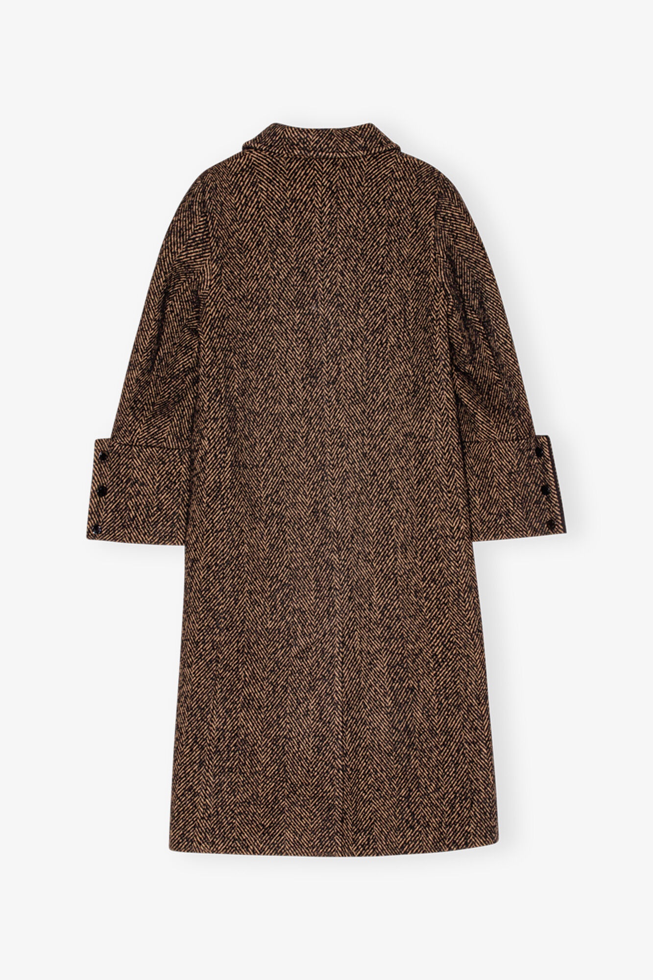 HERRINGBONE WOOL COAT - 6