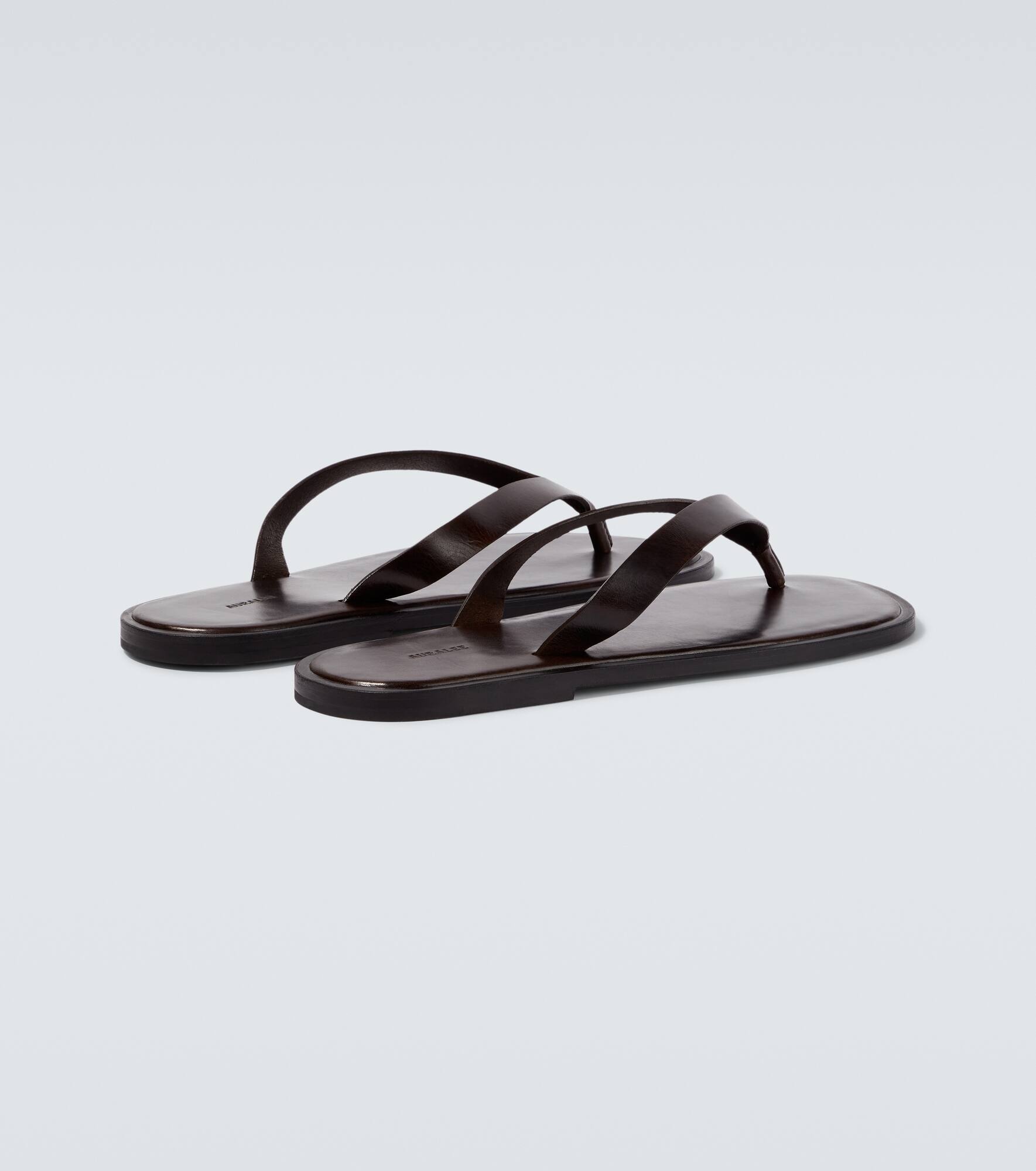 Leather thong sandals - 6