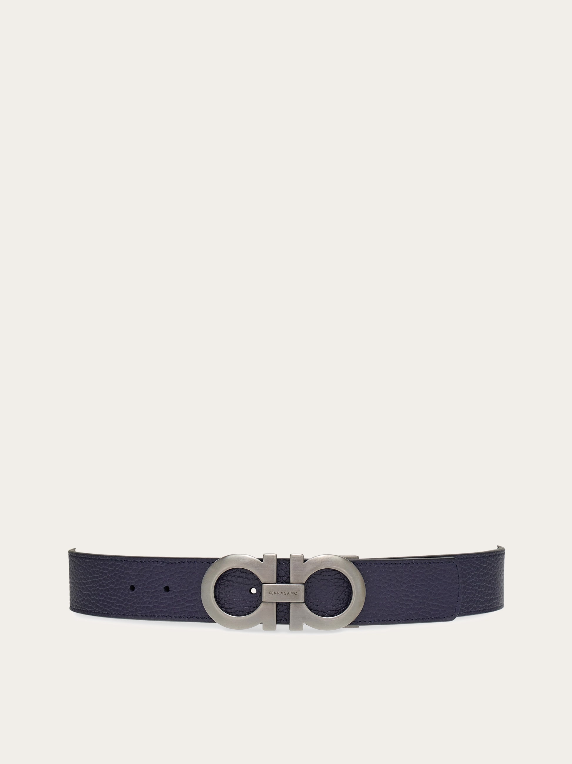 Reversible and adjustable Gancini belt - 1