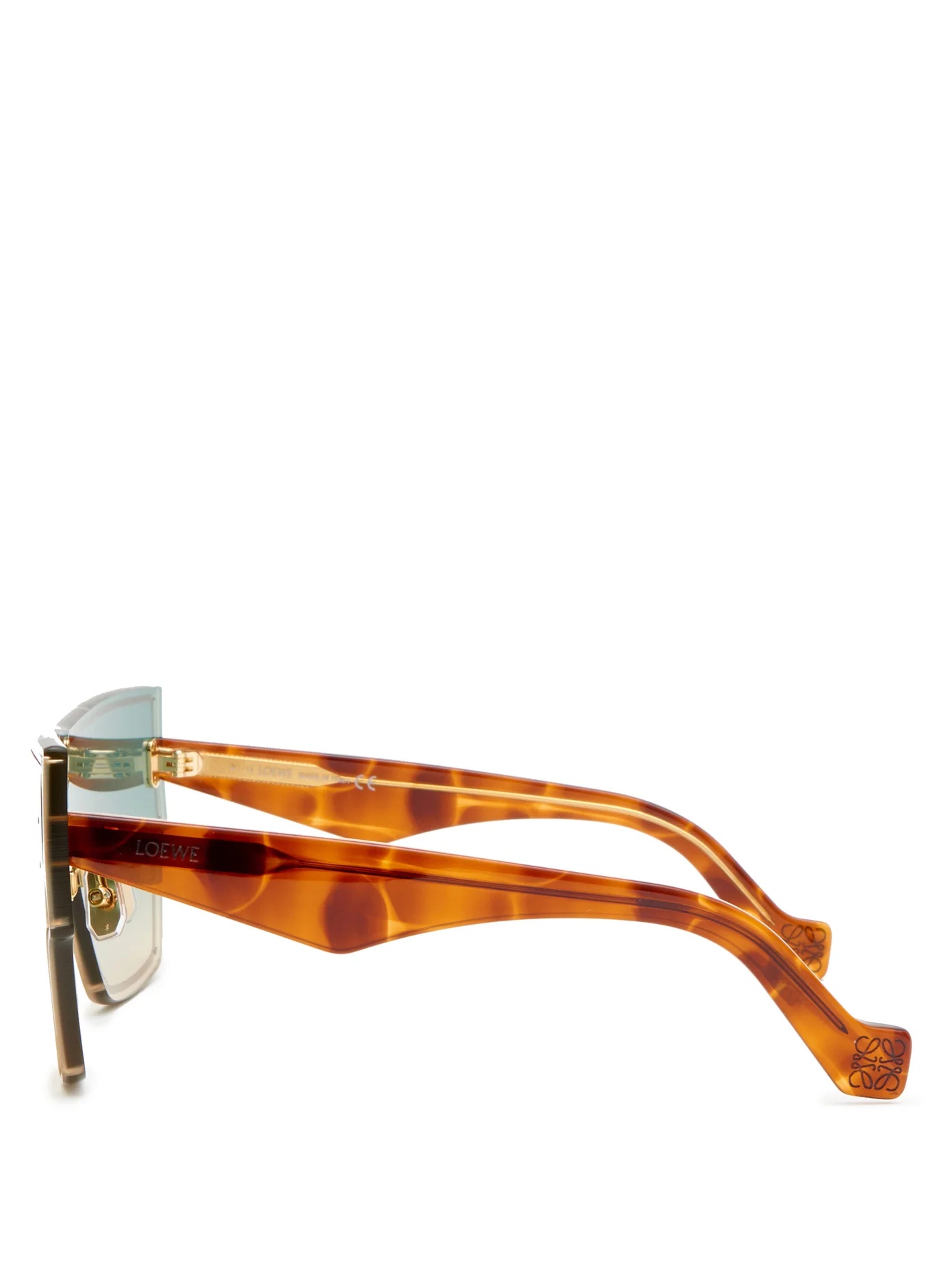 Gradient shield-lens acetate sunglasses - 3