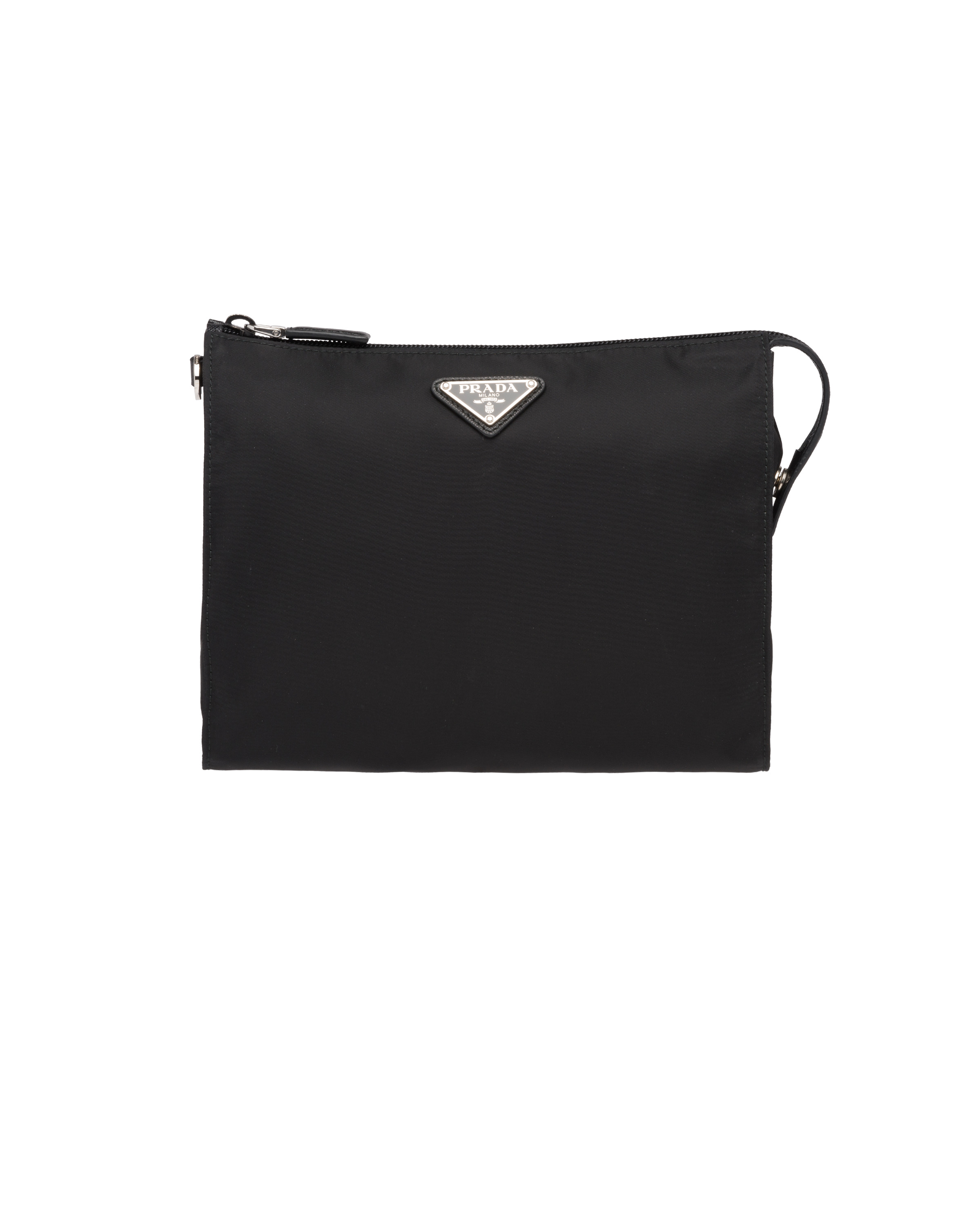 Re-Nylon and Saffiano leather necessaire - 1