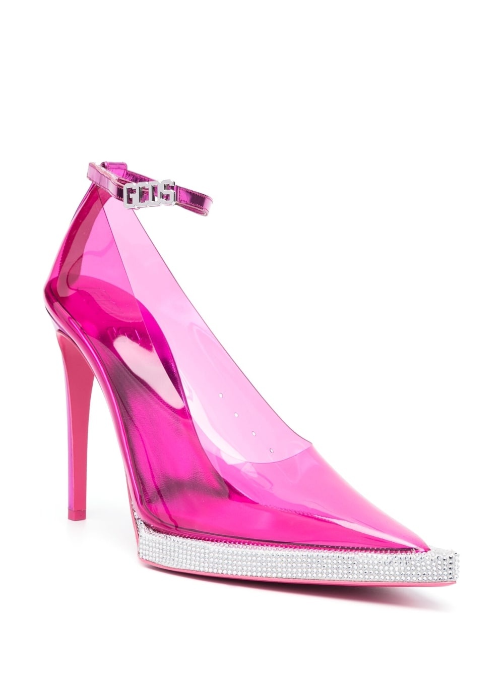 130mm transparent pointed-toe pumps - 2