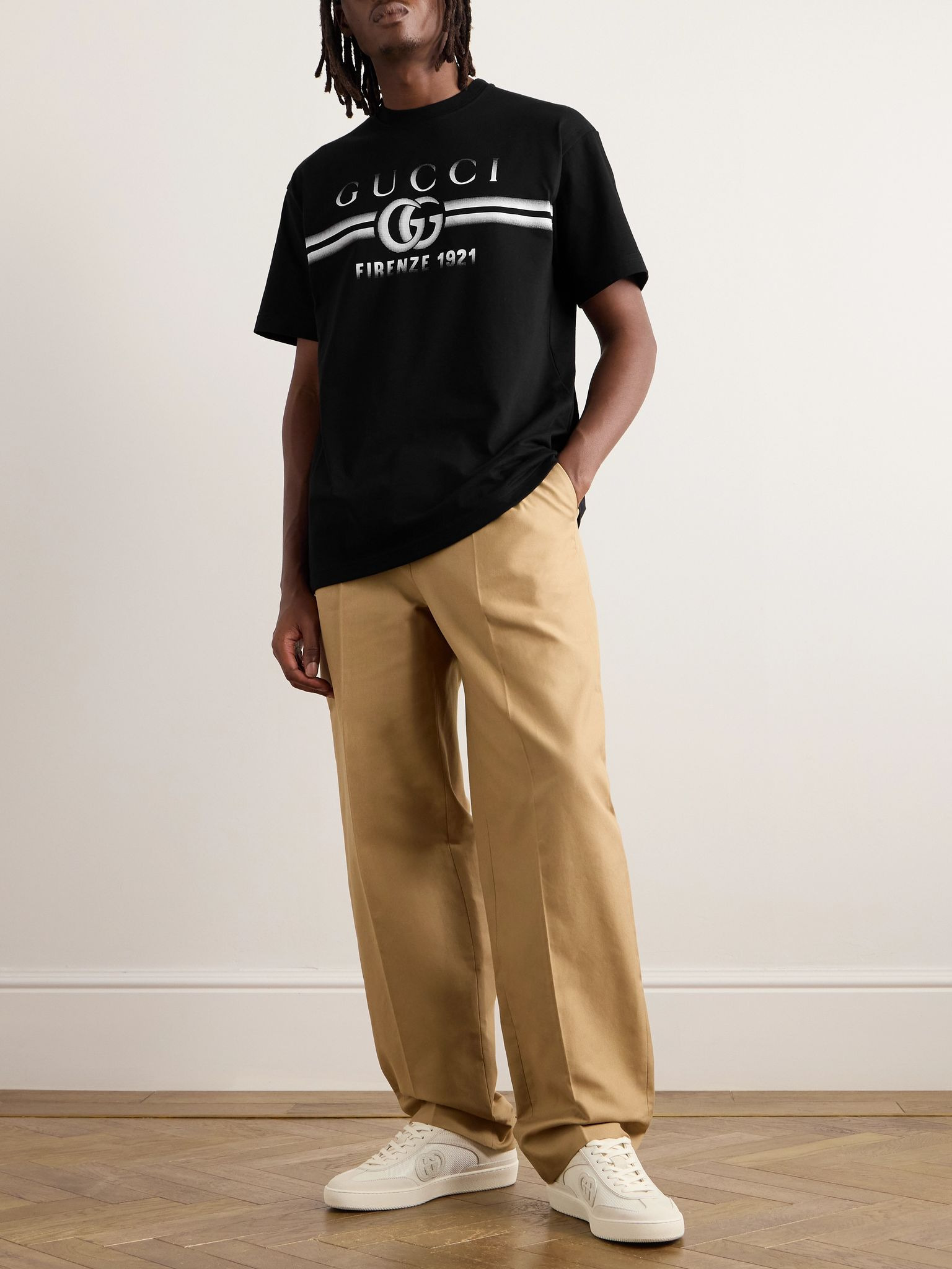 Logo-Print Cotton-Jersey T-Shirt Black - 2