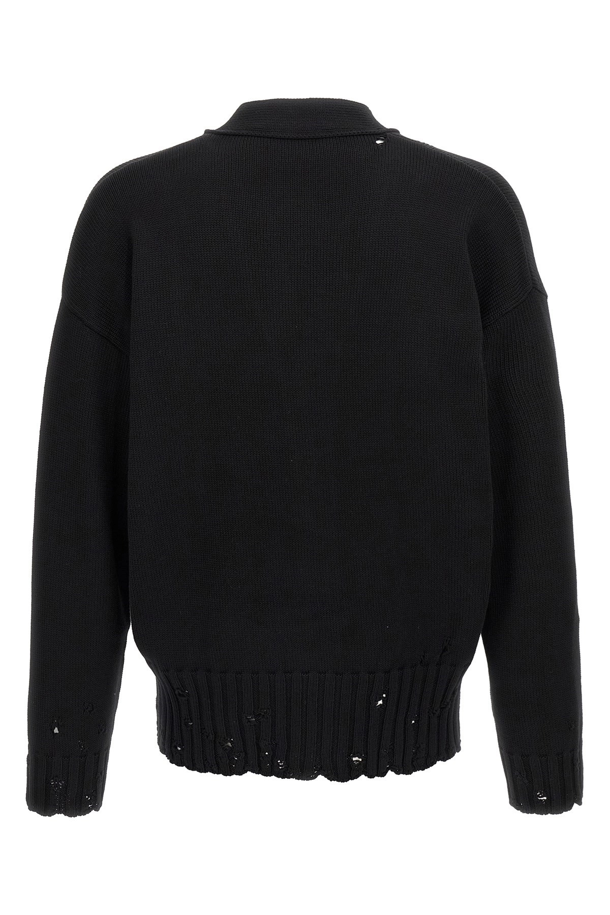 Logo embroidery cardigan - 3