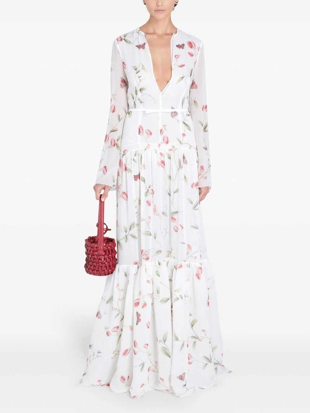 printed gown - 2