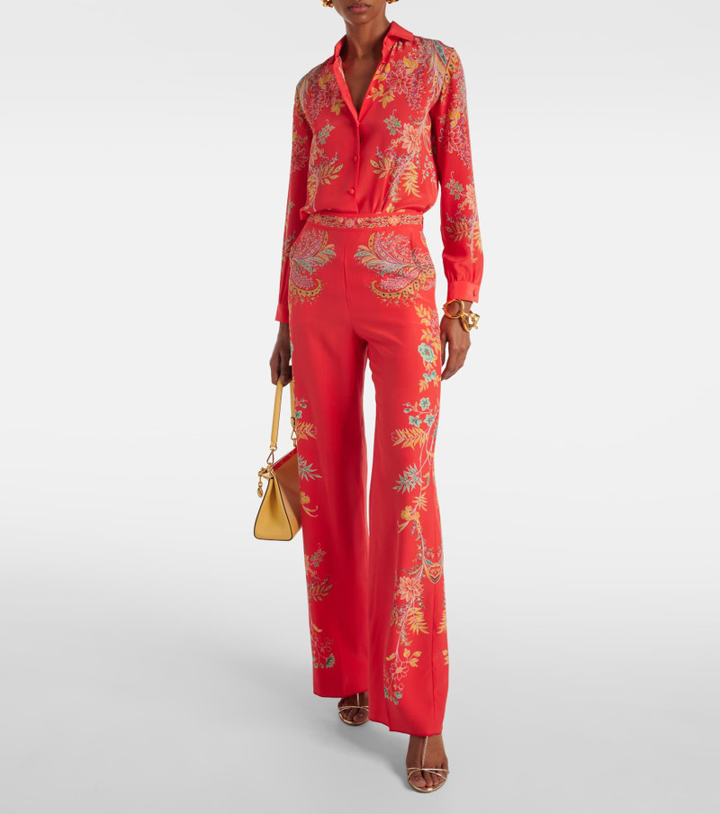 Etro Floral silk crêpe de chine shirt outlook