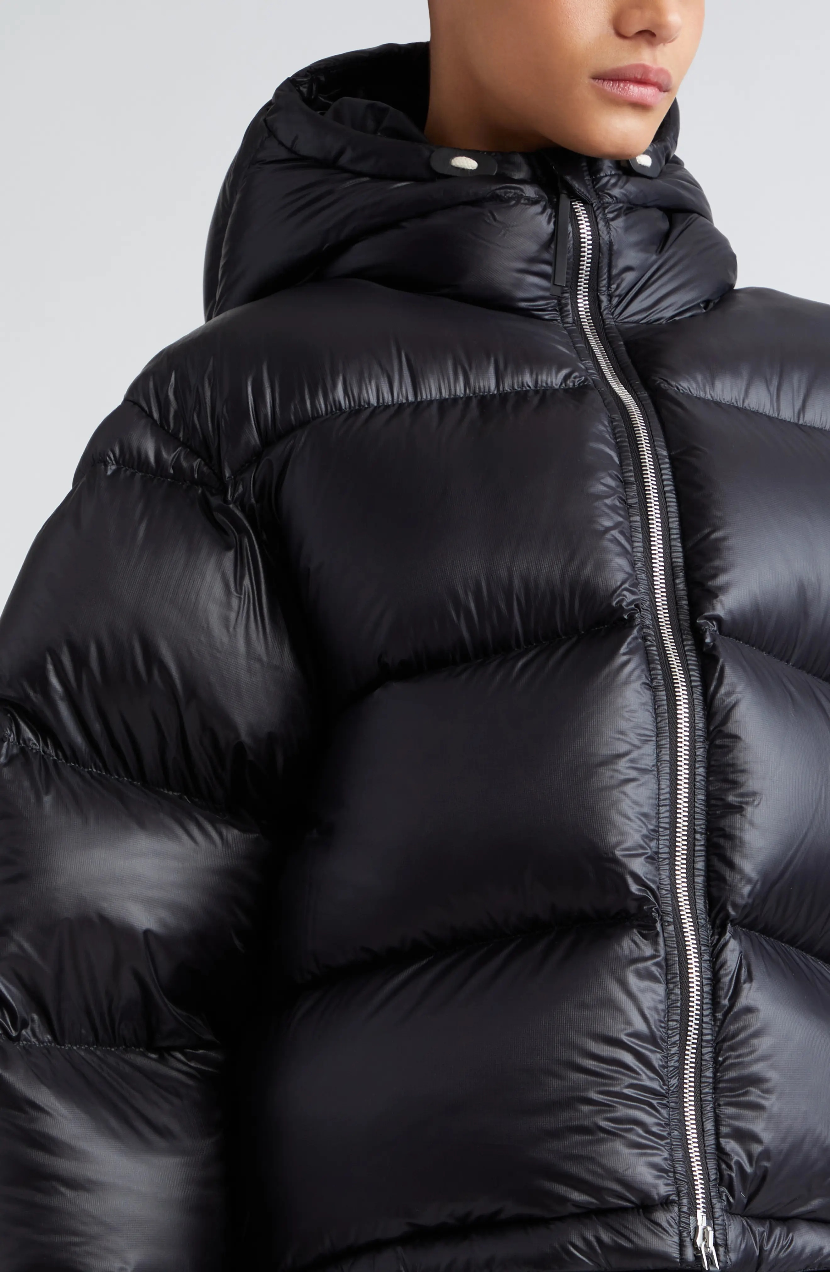 Jil Sander Boxy Hooded Down Puffer Jacket | nordstrom