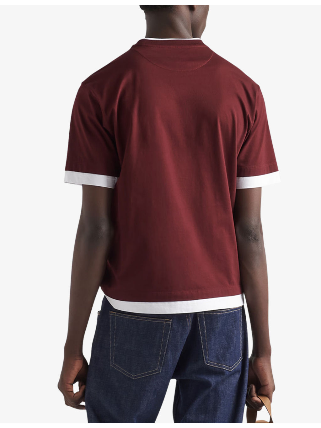 Boxy-fit layered cotton T-shirt - 4