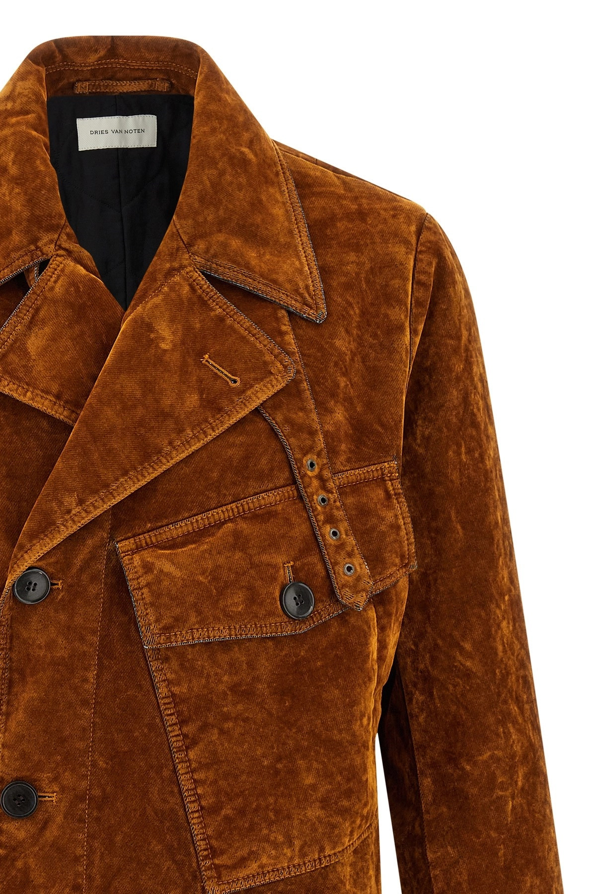 Velvet biker jacket - 3