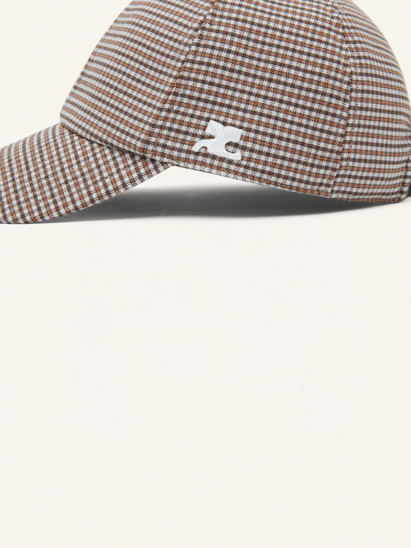 GOGO CHECKED WOOL CAP 4