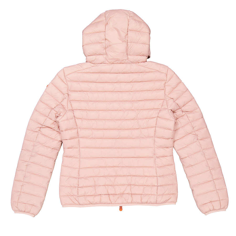 Save The Duck - Open Box - Save The Duck Ladies Pink Daisy Animal Free Hooded Puffer Jacket, Brand Size 2 (Medium) - 6
