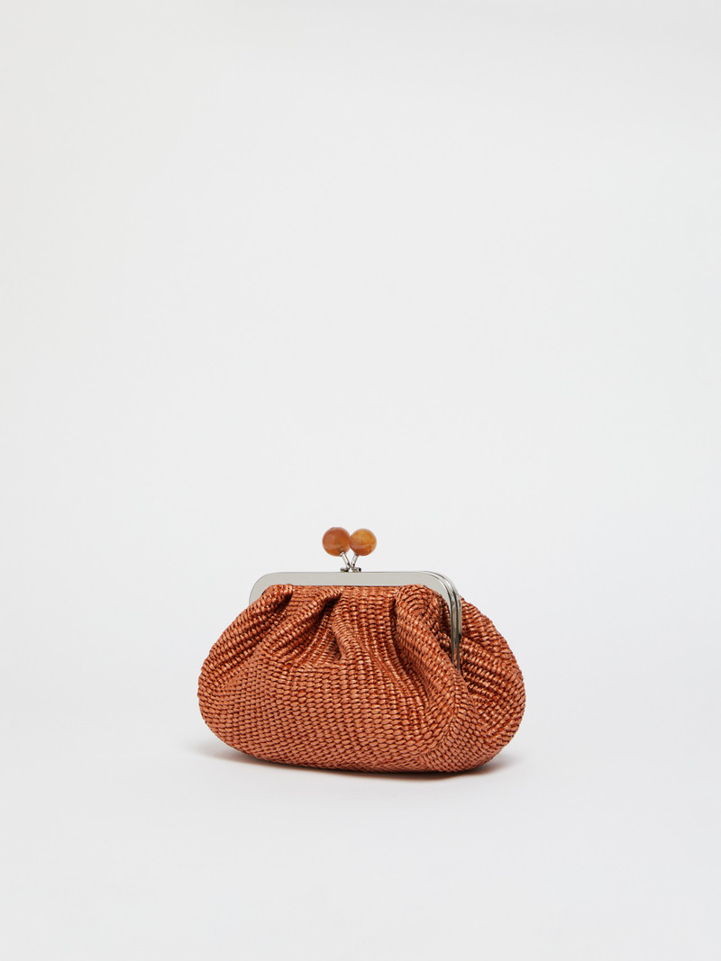WEEKEND Max Mara PALMAS Small raffia-effect Pasticcino Bag outlook