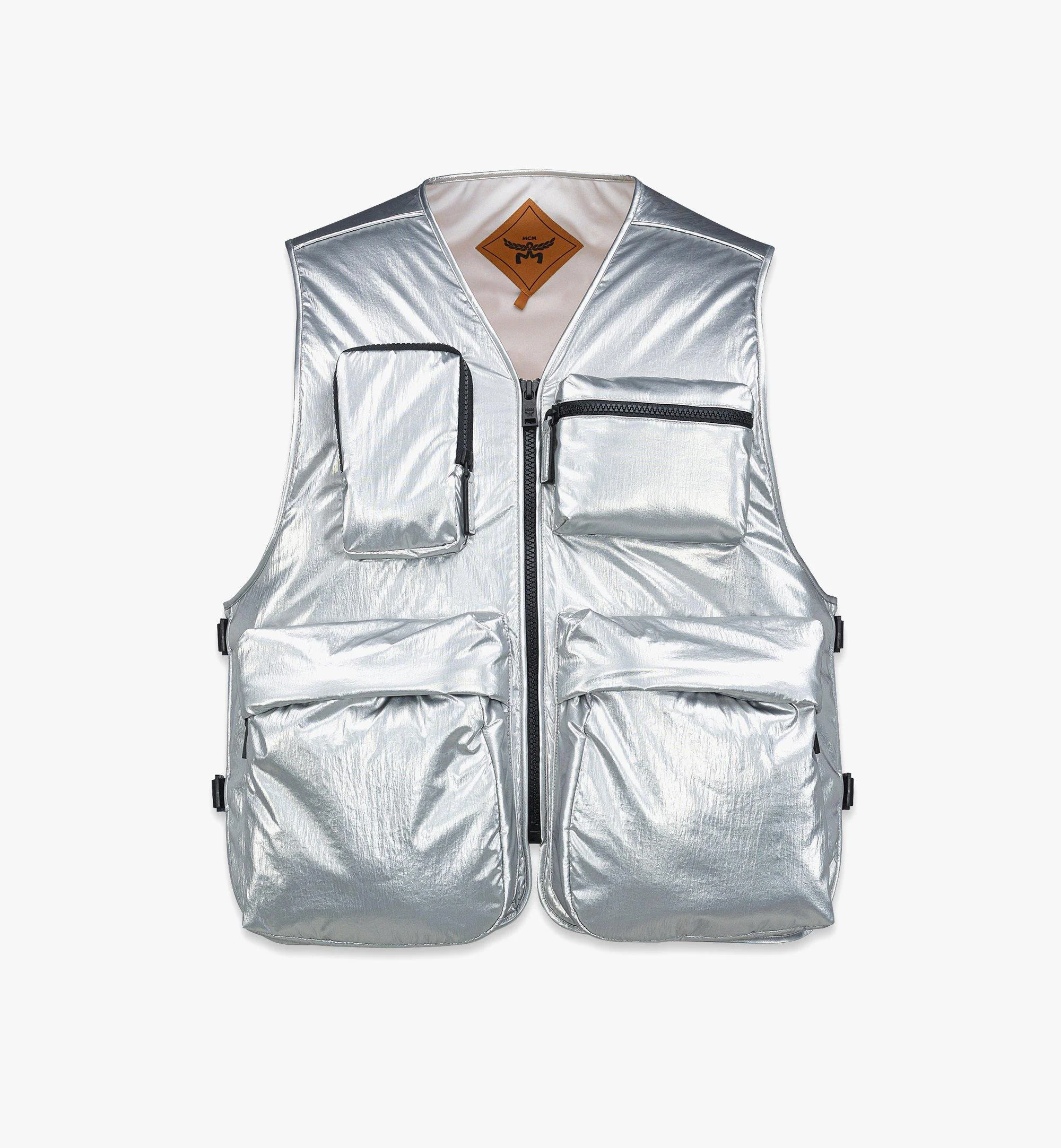 Backpack Vest in Metallic Nylon - 1