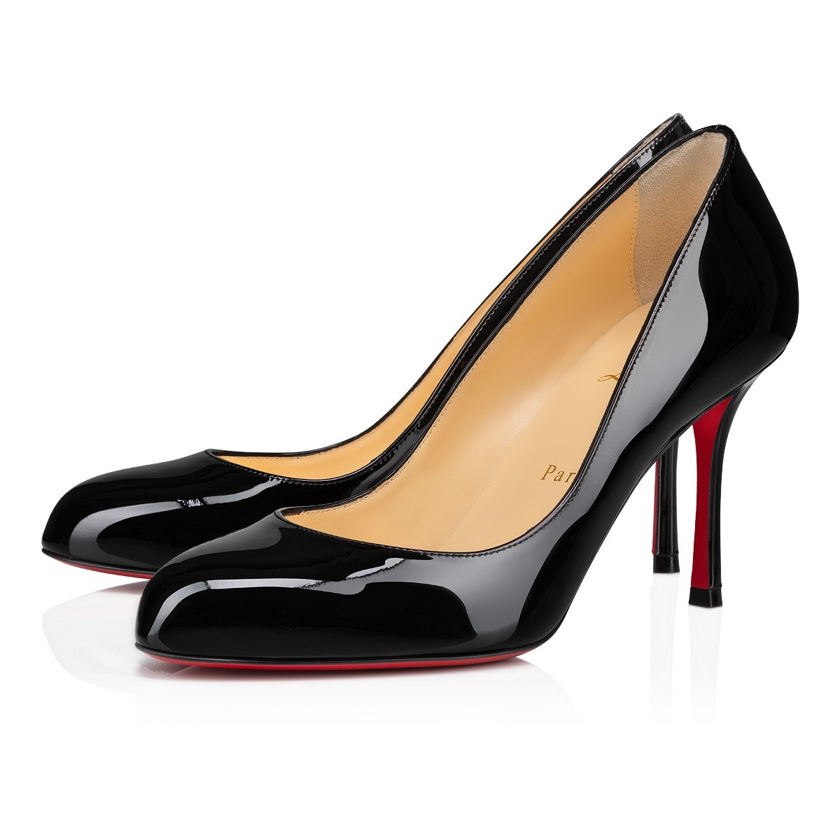 【CHRISTIAN LOUBOUTIN】DOLLY PUMPS CHRISTIAN LOUBOUTIN Dolly 100mm Black Suede Veau Velours