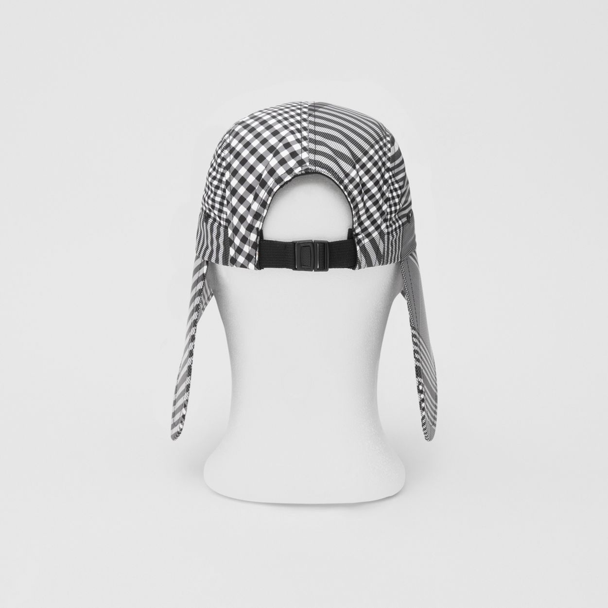 Logo Appliqué Check Bonnet Cap - 9