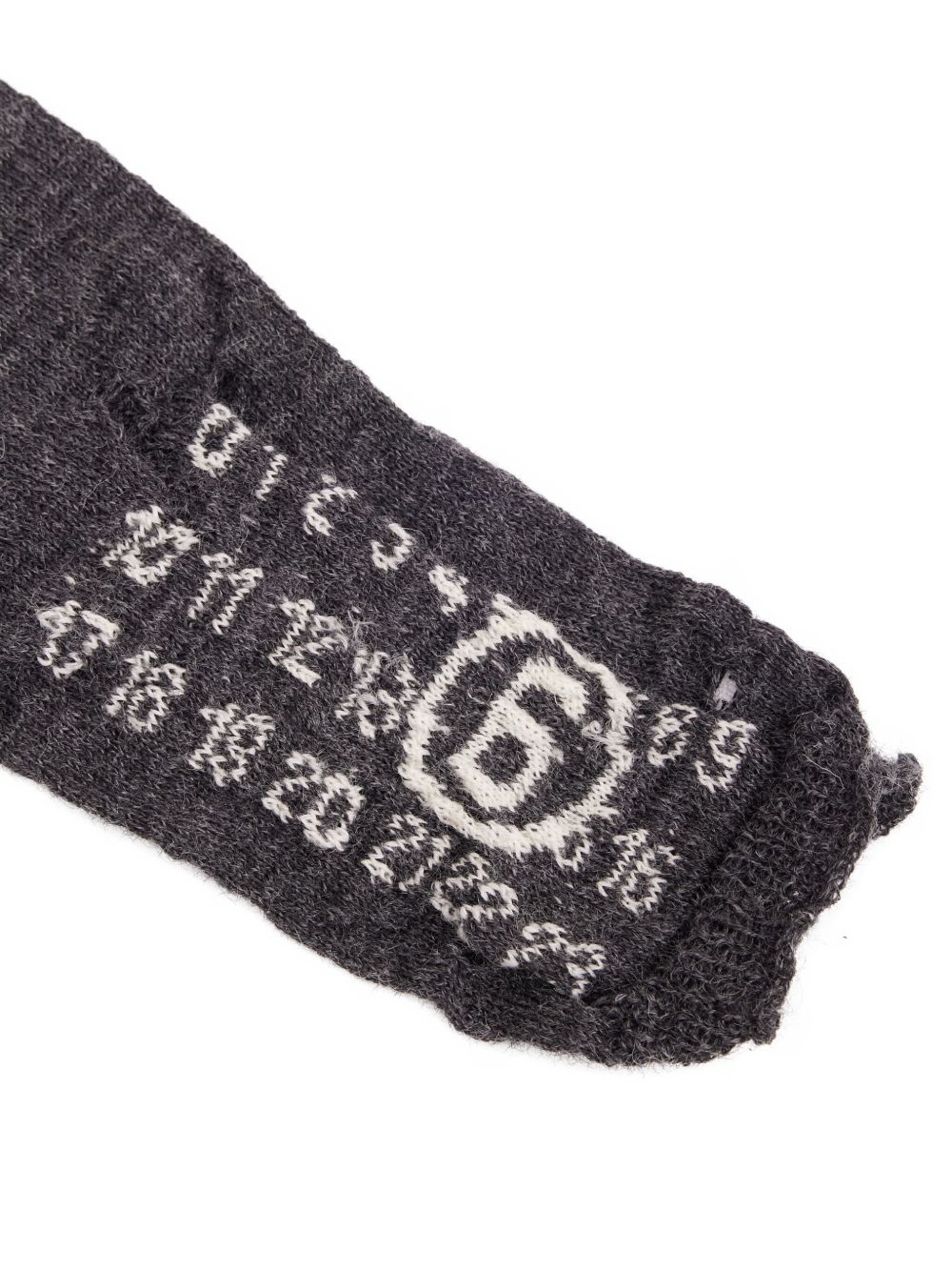 numbers-motif gloves - 3