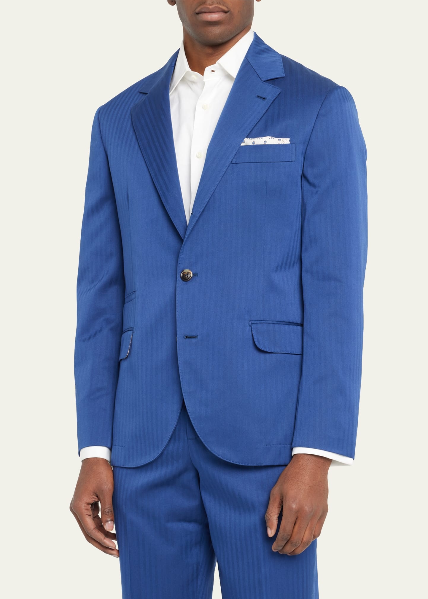 Men’s Cotton Chevron Solaro 2-Piece Suit - 4