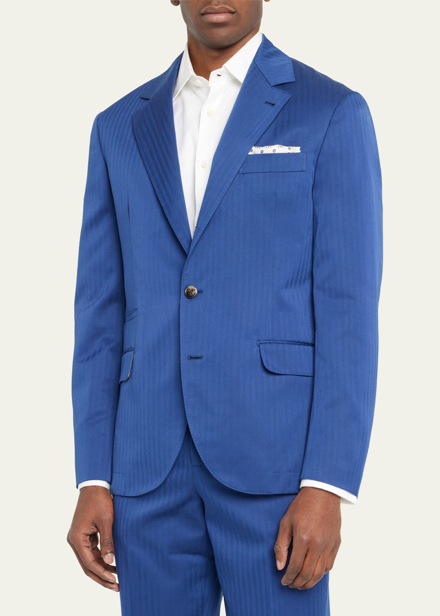 Men’s Cotton Chevron Solaro 2-Piece Suit - 3