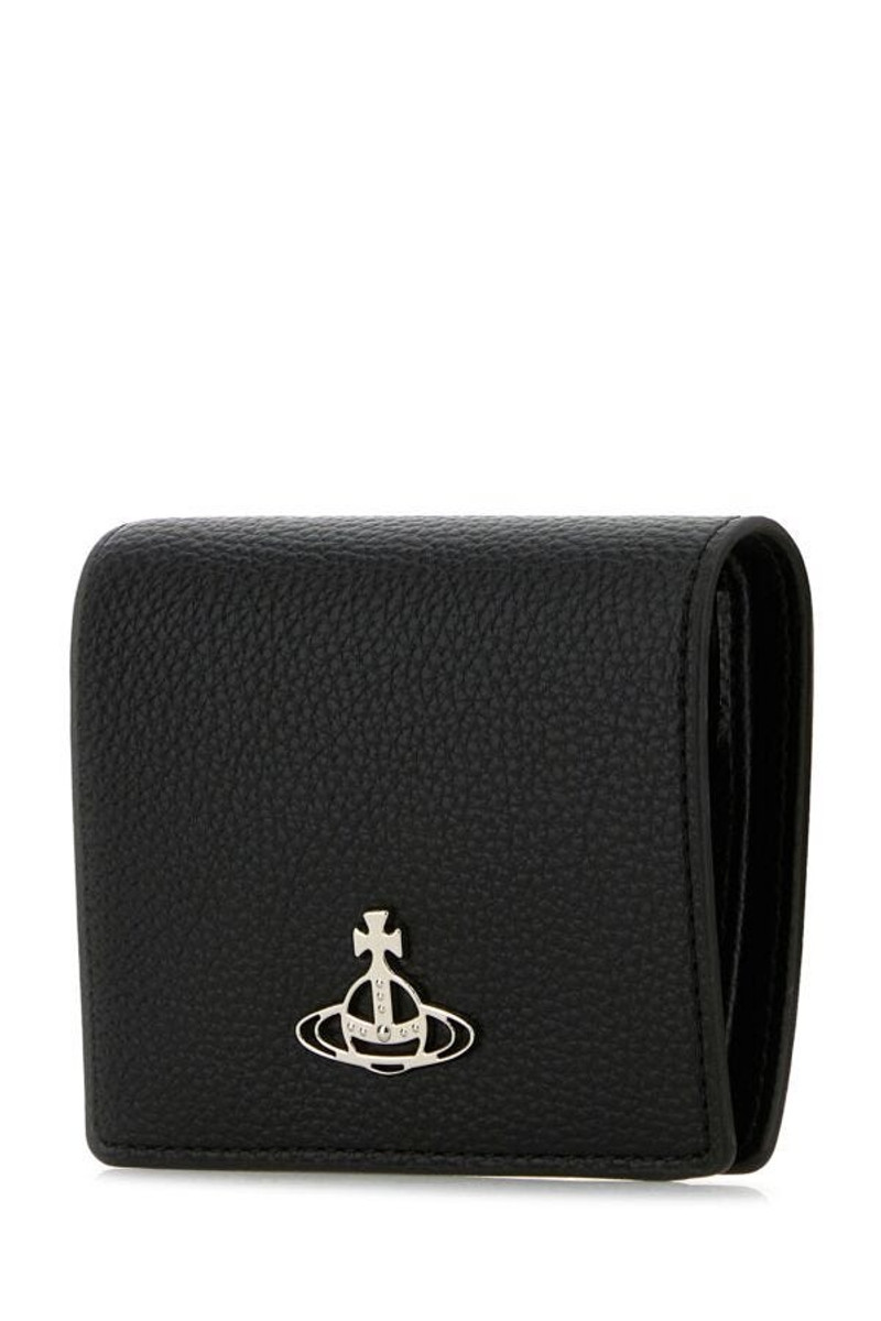 Vivienne Westwood Black synthetic leather wallet outlook