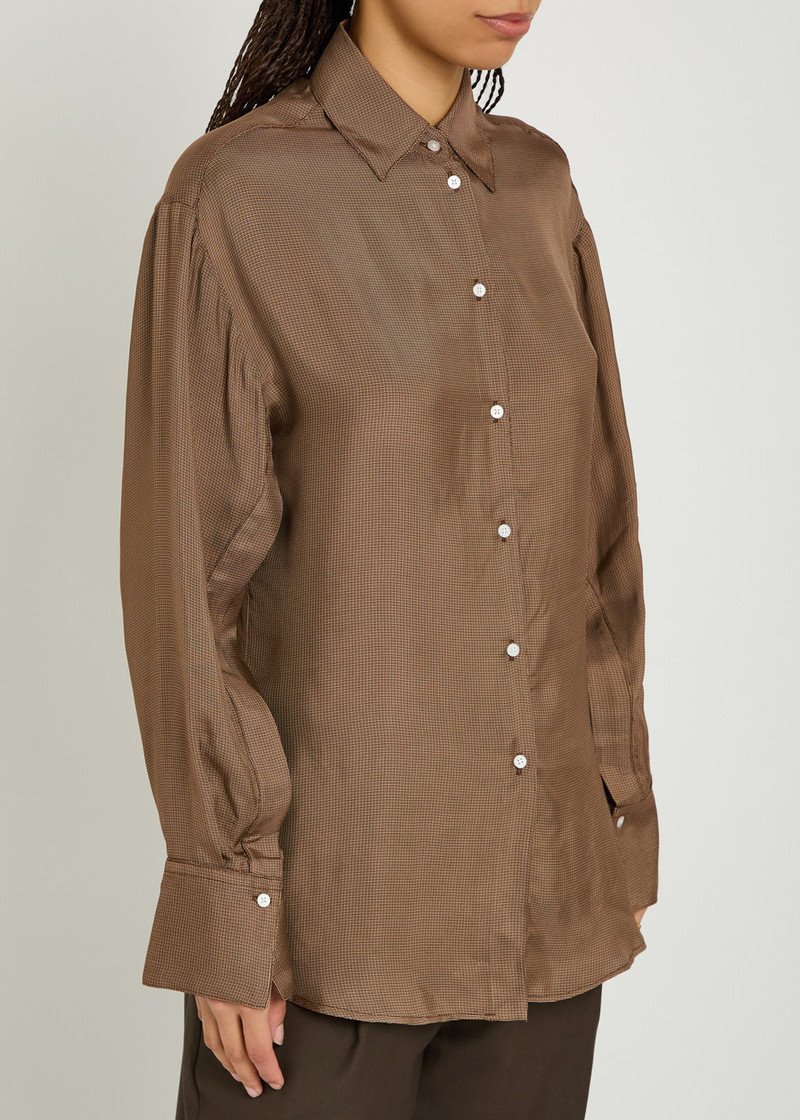 RÓHE Rohe Checked Satin Shirt outlook