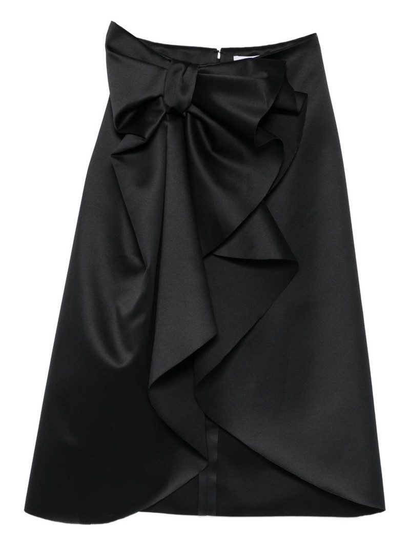 bow-embellished midi skirt 1