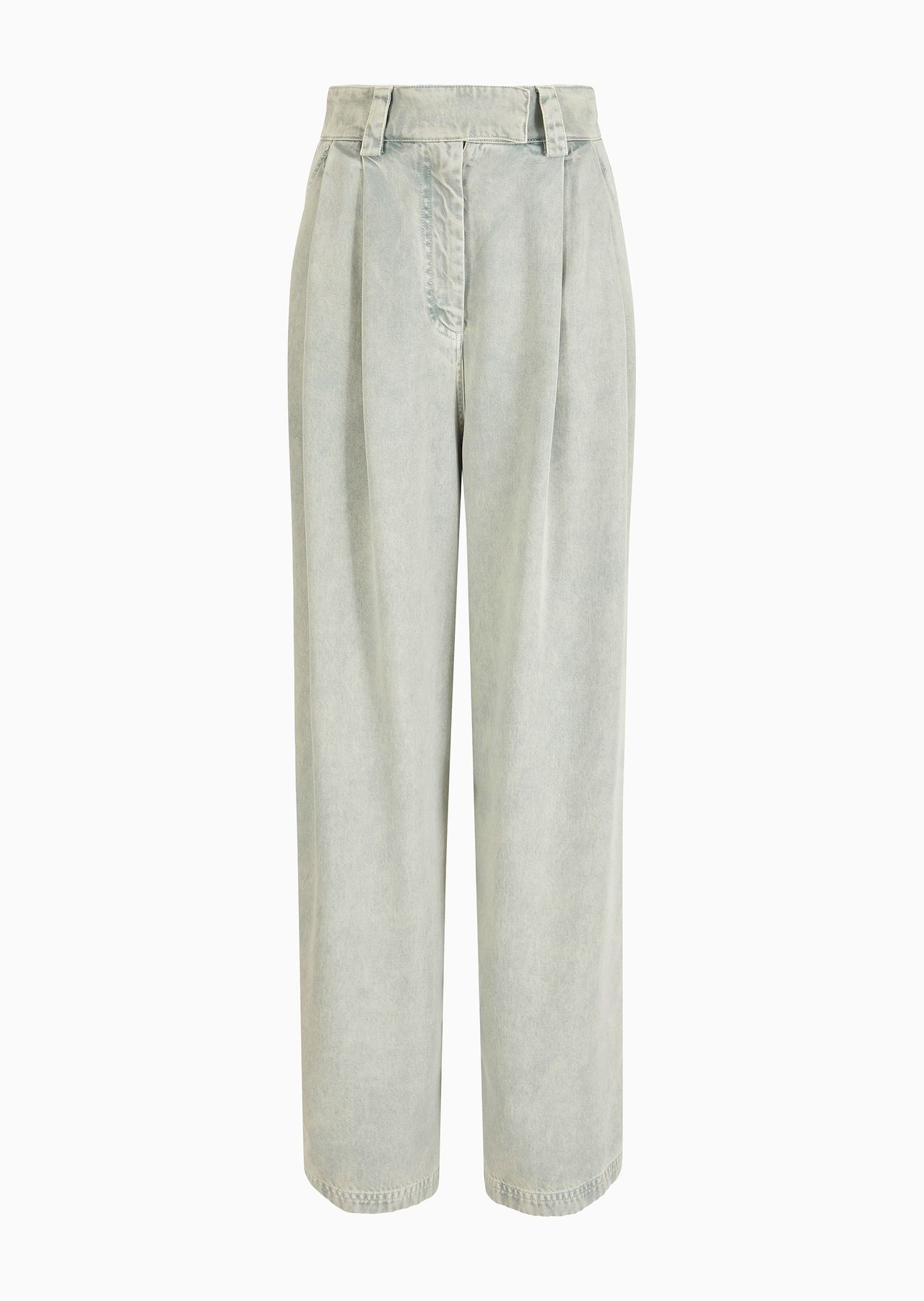 Denim Collection Lyocell single-pleat trousers - 1