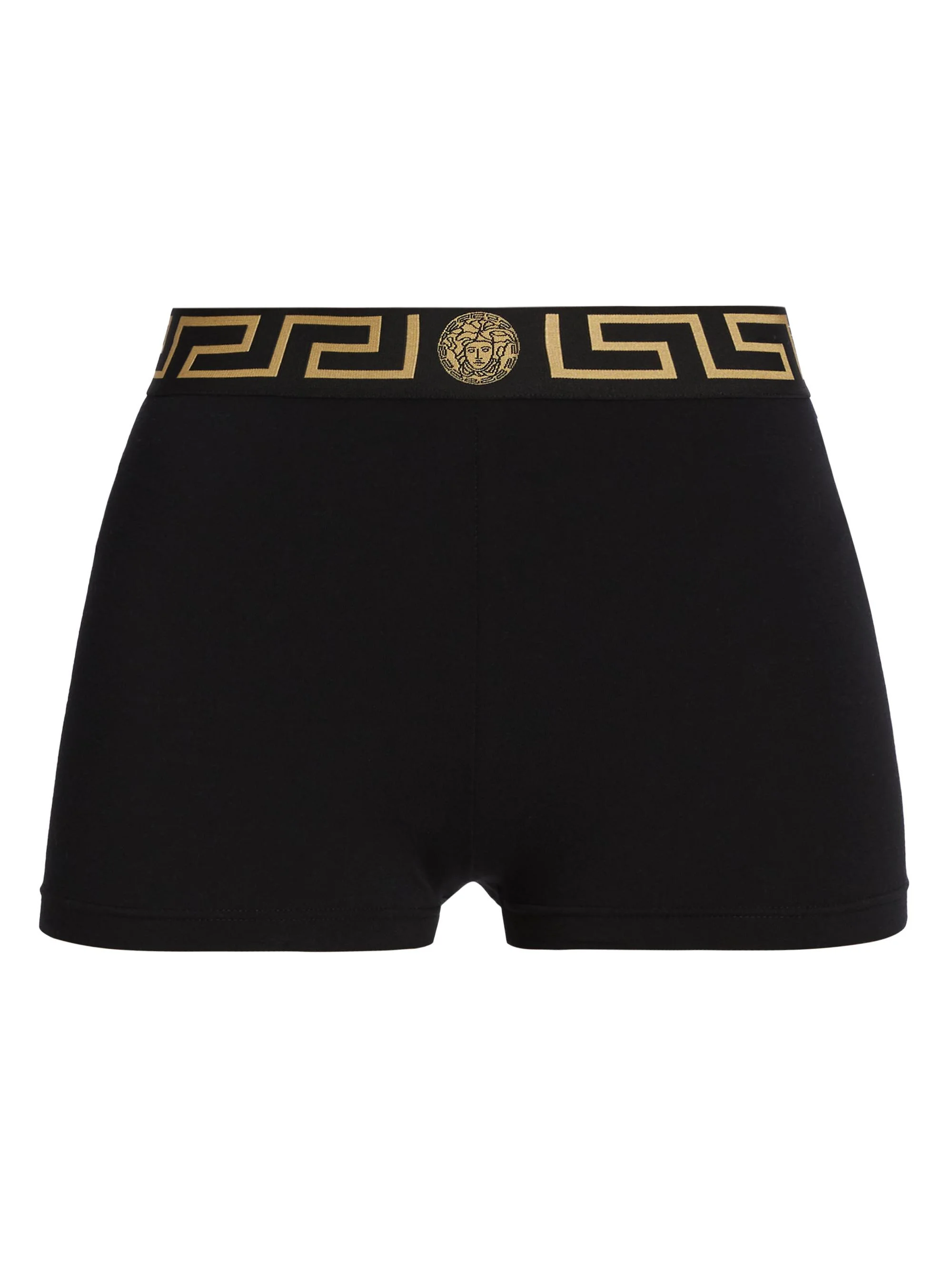 Women's Icon Elasticized Logo Shorts - Black - 1