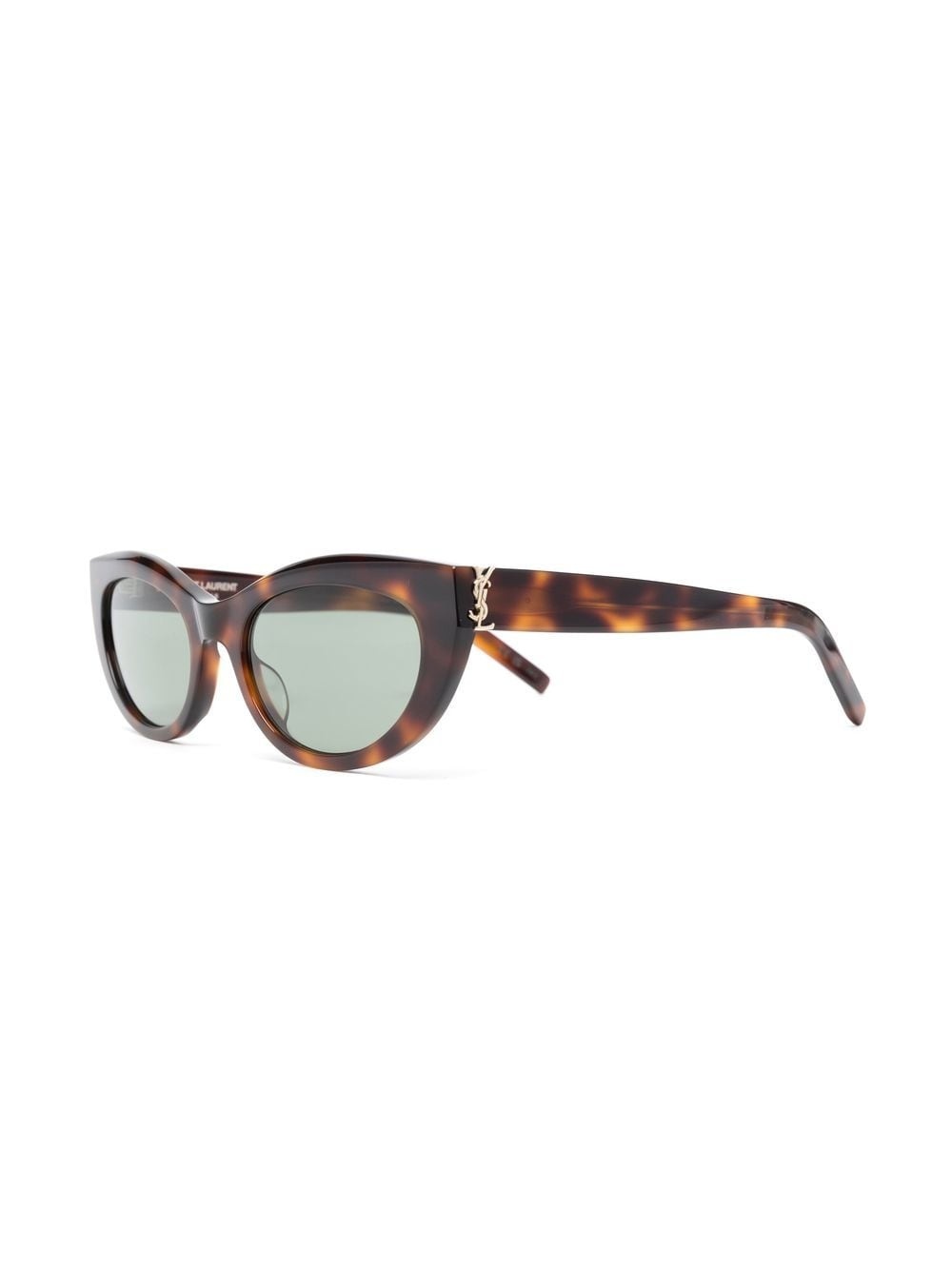 tortoiseshell logo-plaque sunglasses - 2