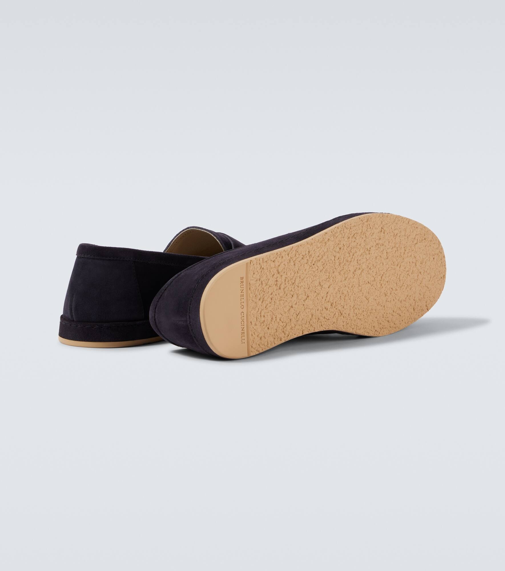 Suede penny loafers - 7