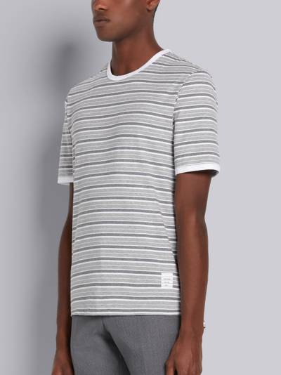 Thom Browne bar stripe short-sleeve ringer T-shirt outlook