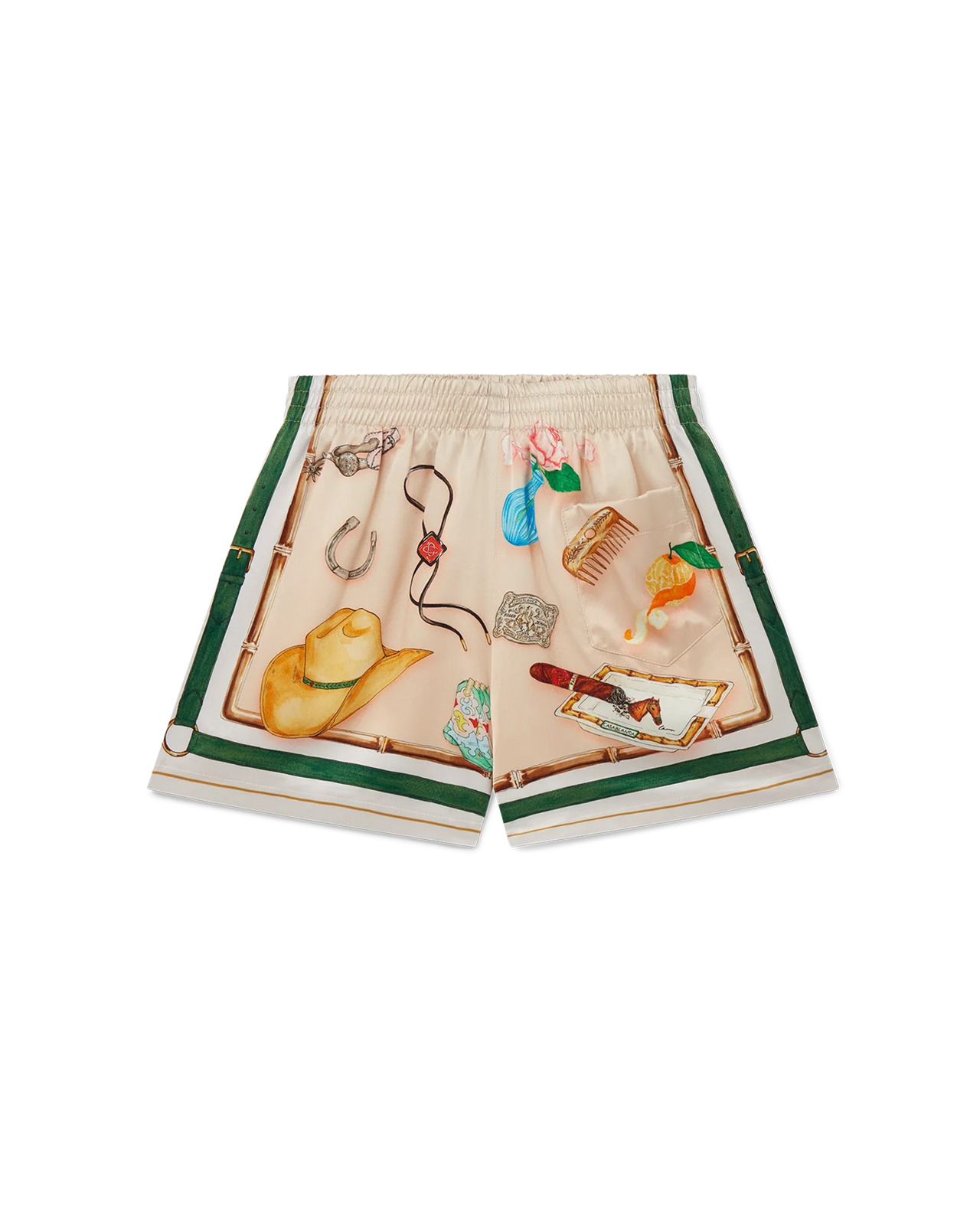 L'Ecurie Blanche Silk Shorts - 2