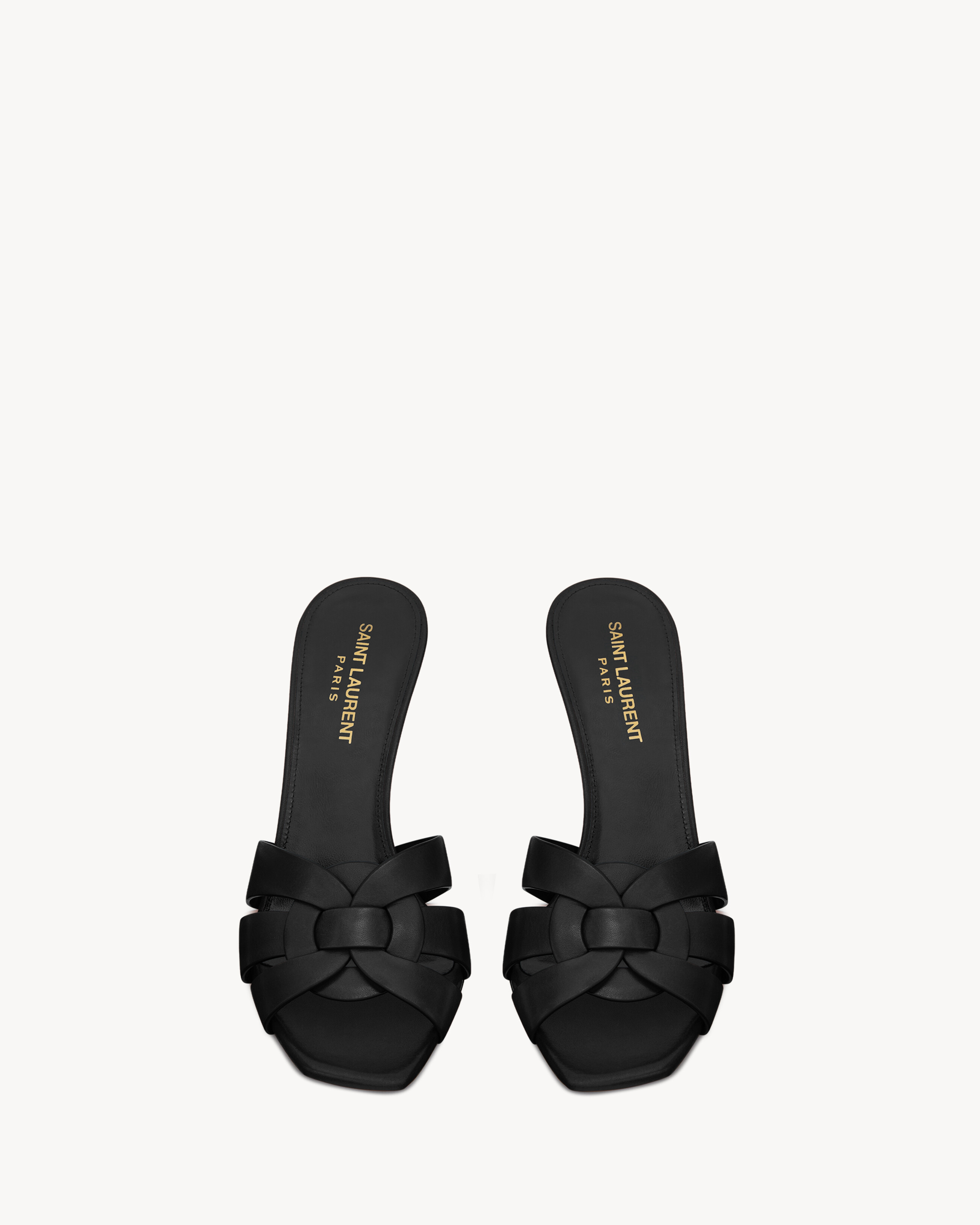 tribute heeled mules in smooth leather - 2