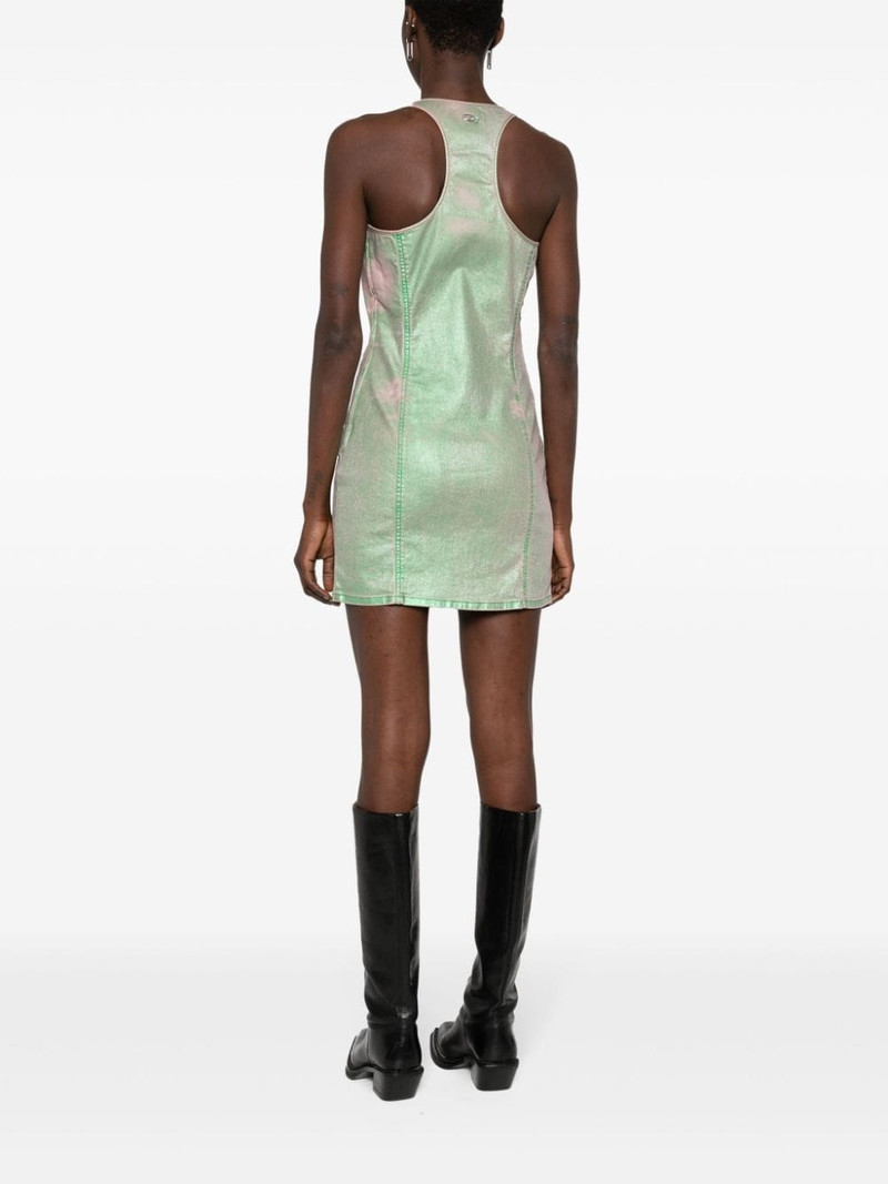 De-Arlyn-S laminated mini dress 4