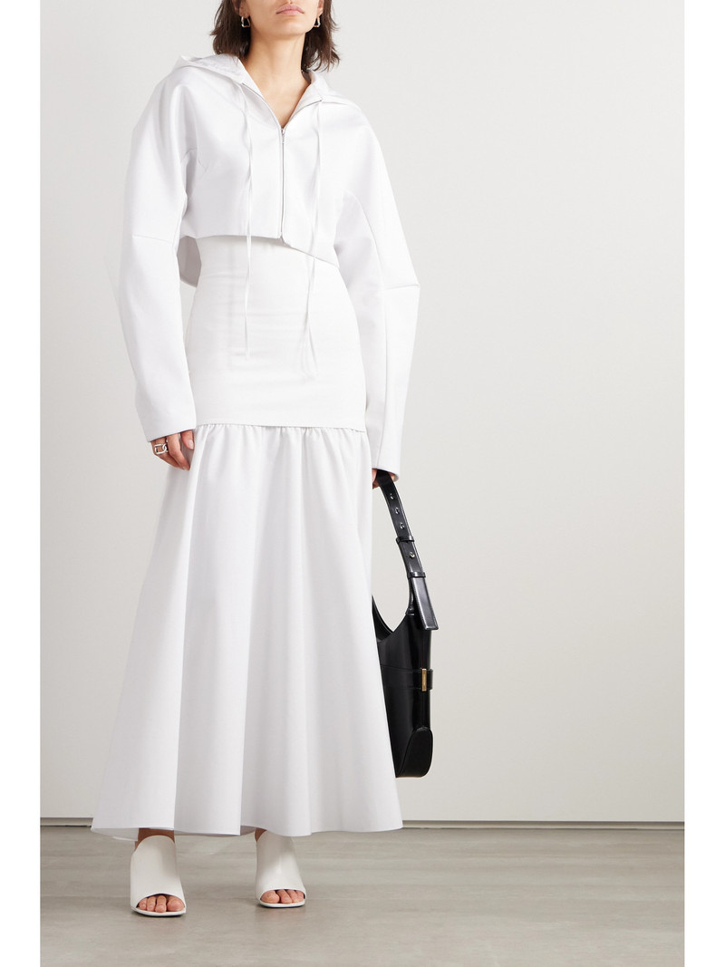 FERRAGAMO Cropped Jersey Hoodie outlook