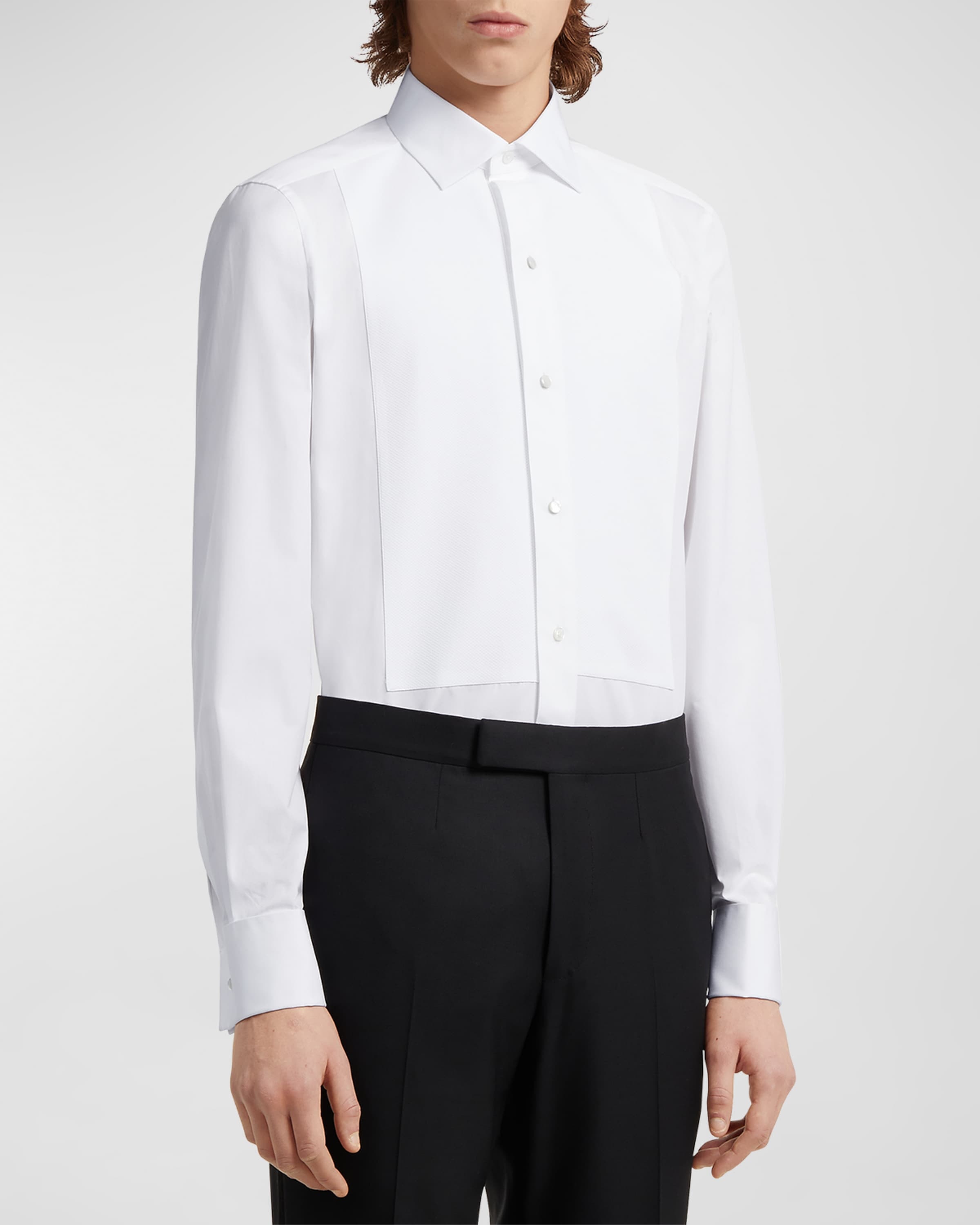 Men's Formal Piquet Evening Shirt - 2