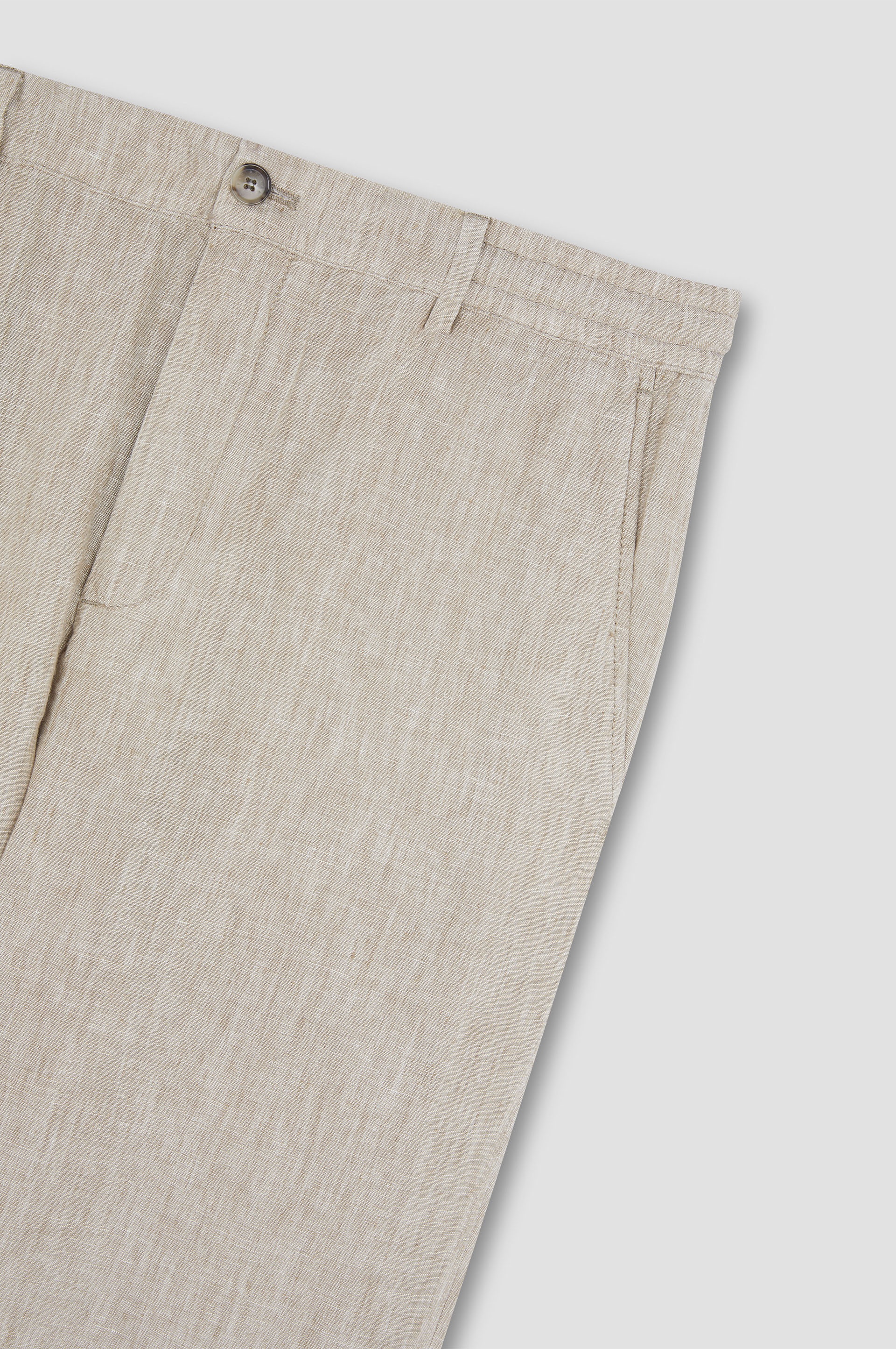 LINEN CHINO PANTS WITH DRAWSTRING - 5
