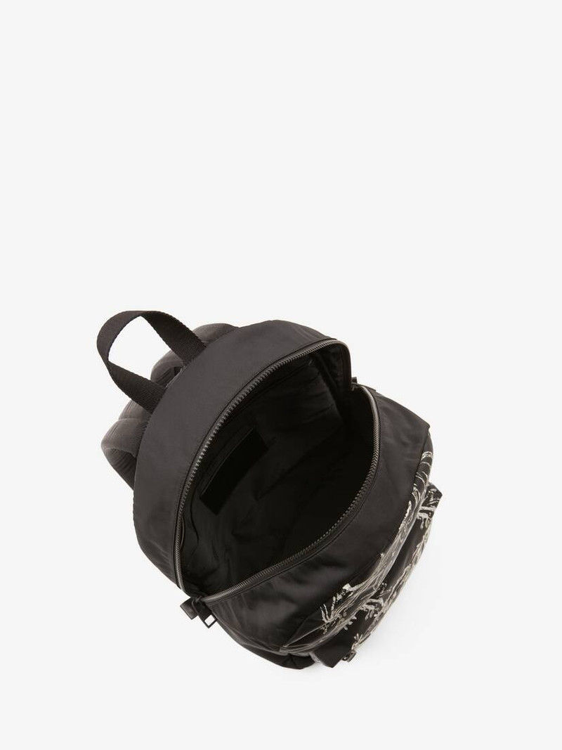 Blake Illustration Metropolitan Backpack in Black/white 4