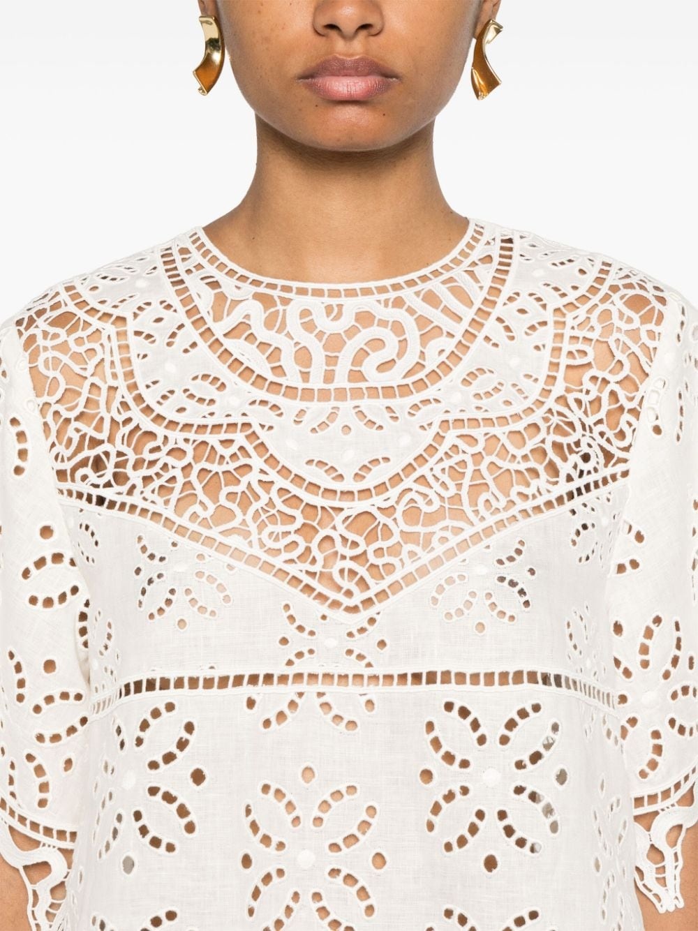 Aria broderie-anglaise blouse - 5