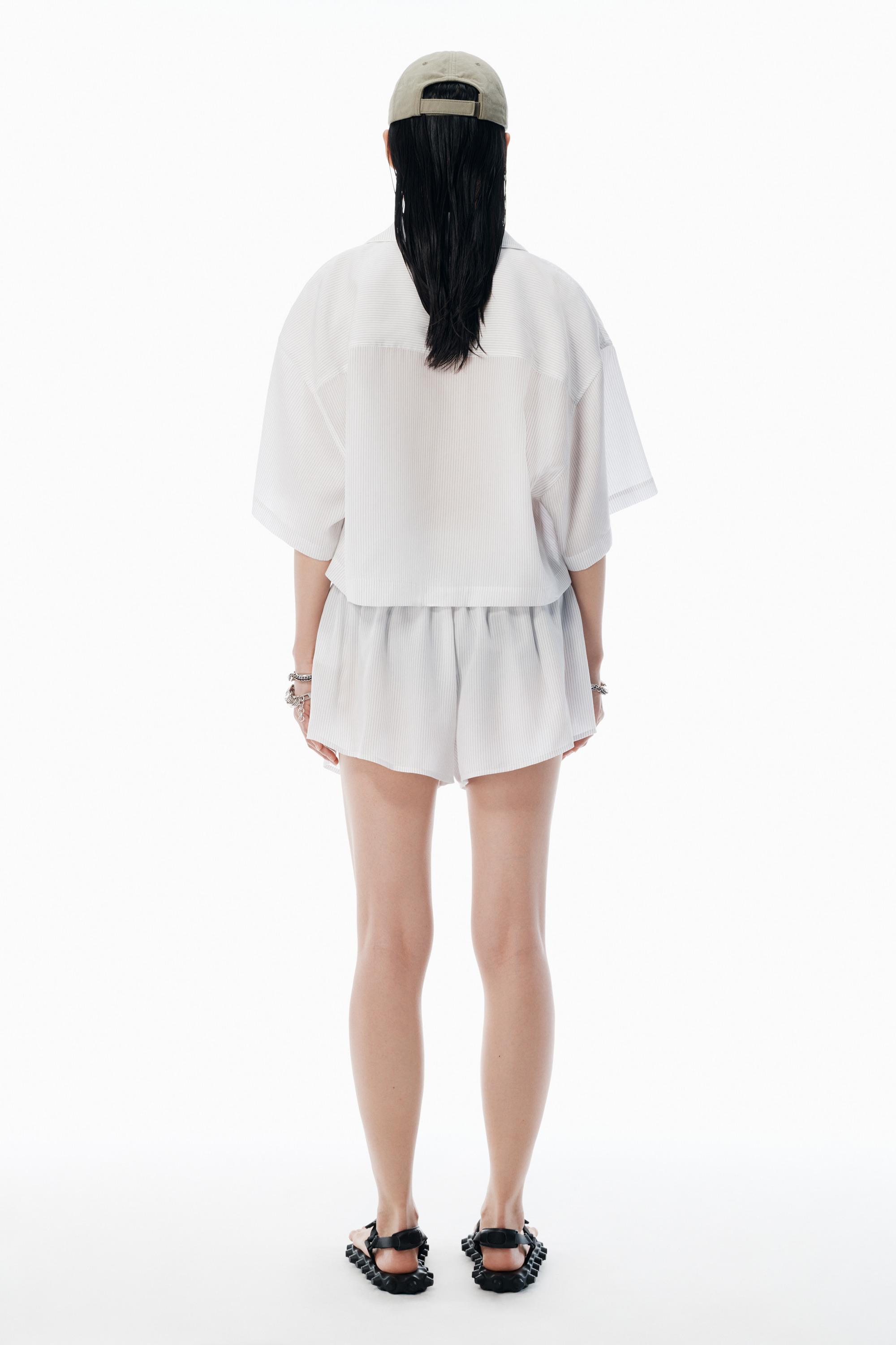 Black & White Pajama-Style Shirt - 4