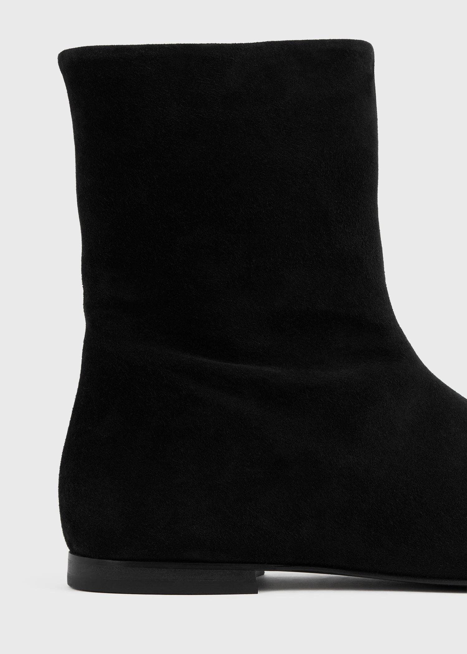 Zipped suede chelsea boots black - 5