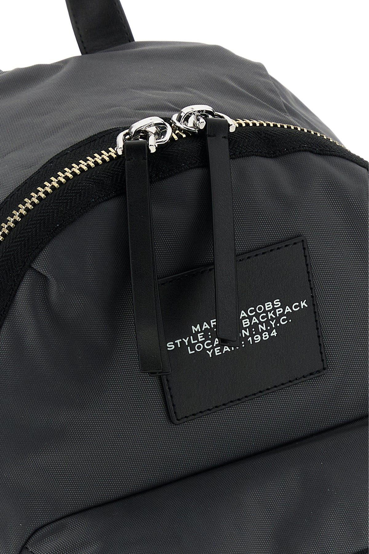 Dark grey nylon The Biker Large backpack - 4
